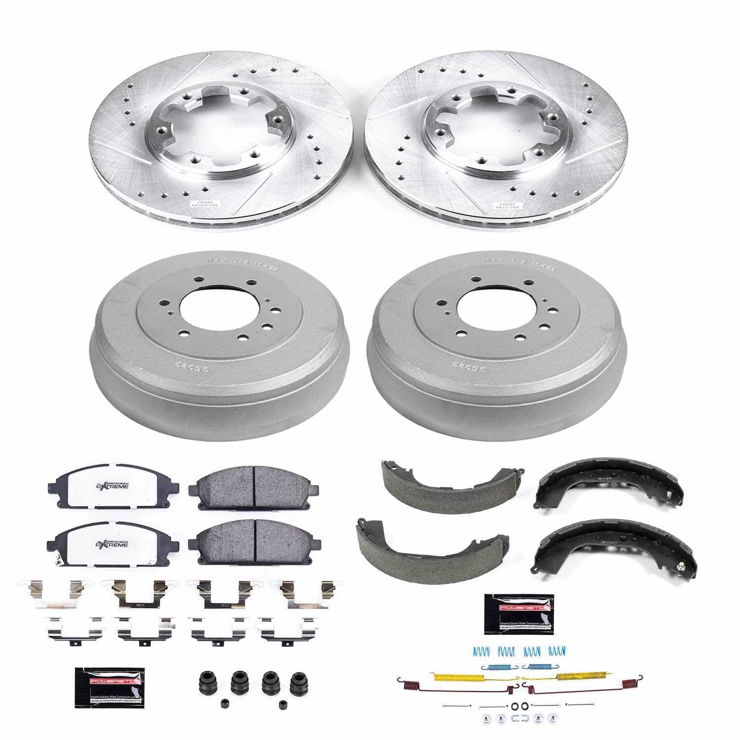 Power Stop - K15116DK-36 - Complete Vehicle Disc/Drum Brake Kit image 1