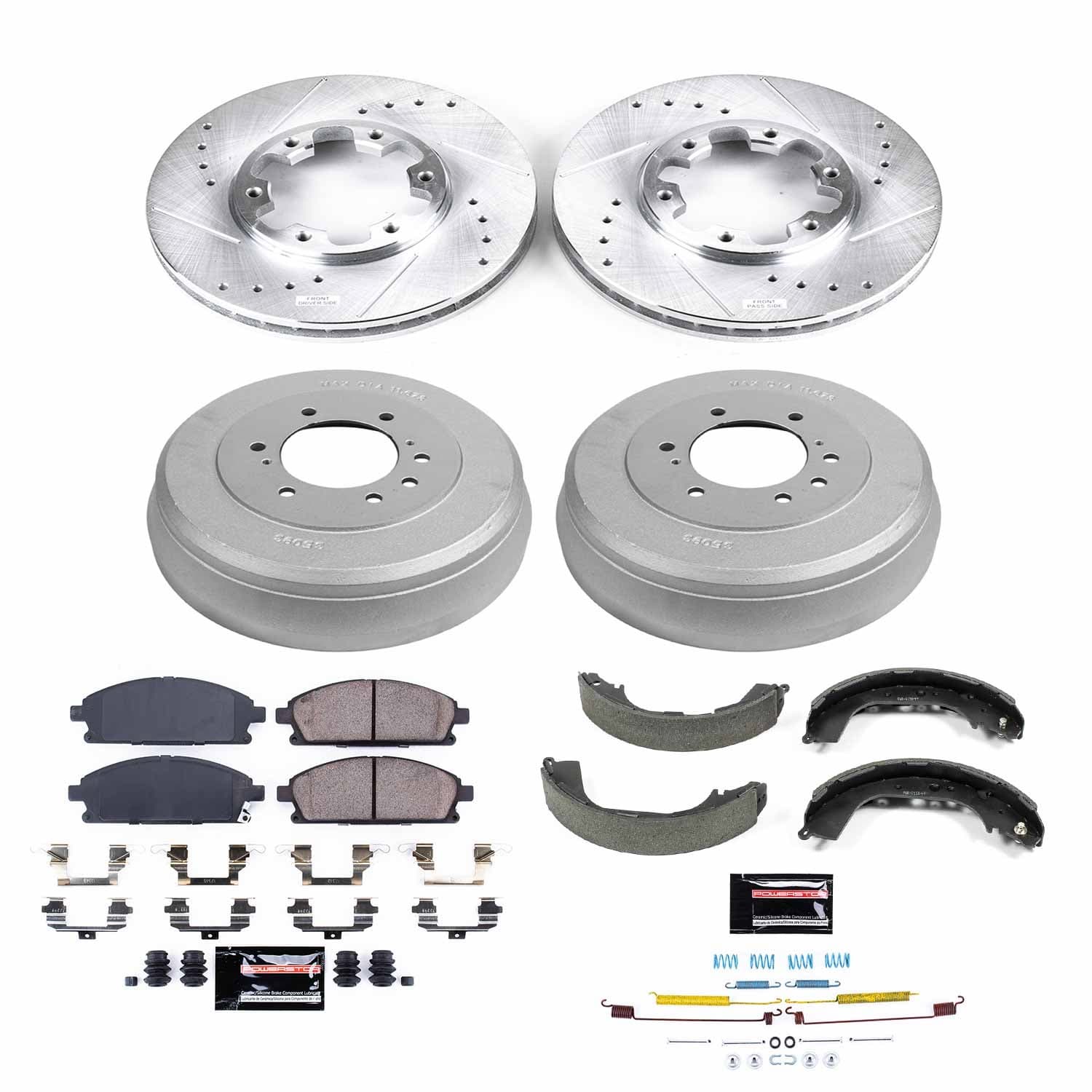Power Stop - K15116DK - Complete Vehicle Disc/Drum Brake Kit image 1