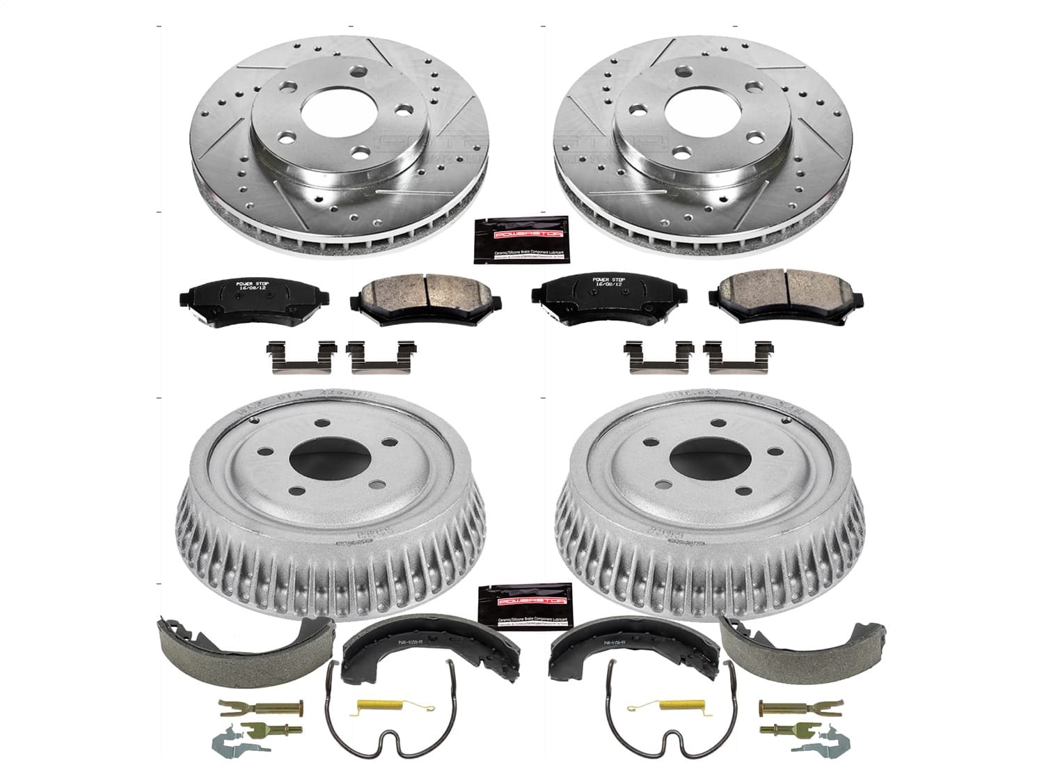 Power Stop - K15121DK - Complete Vehicle Disc/Drum Brake Kit image 1