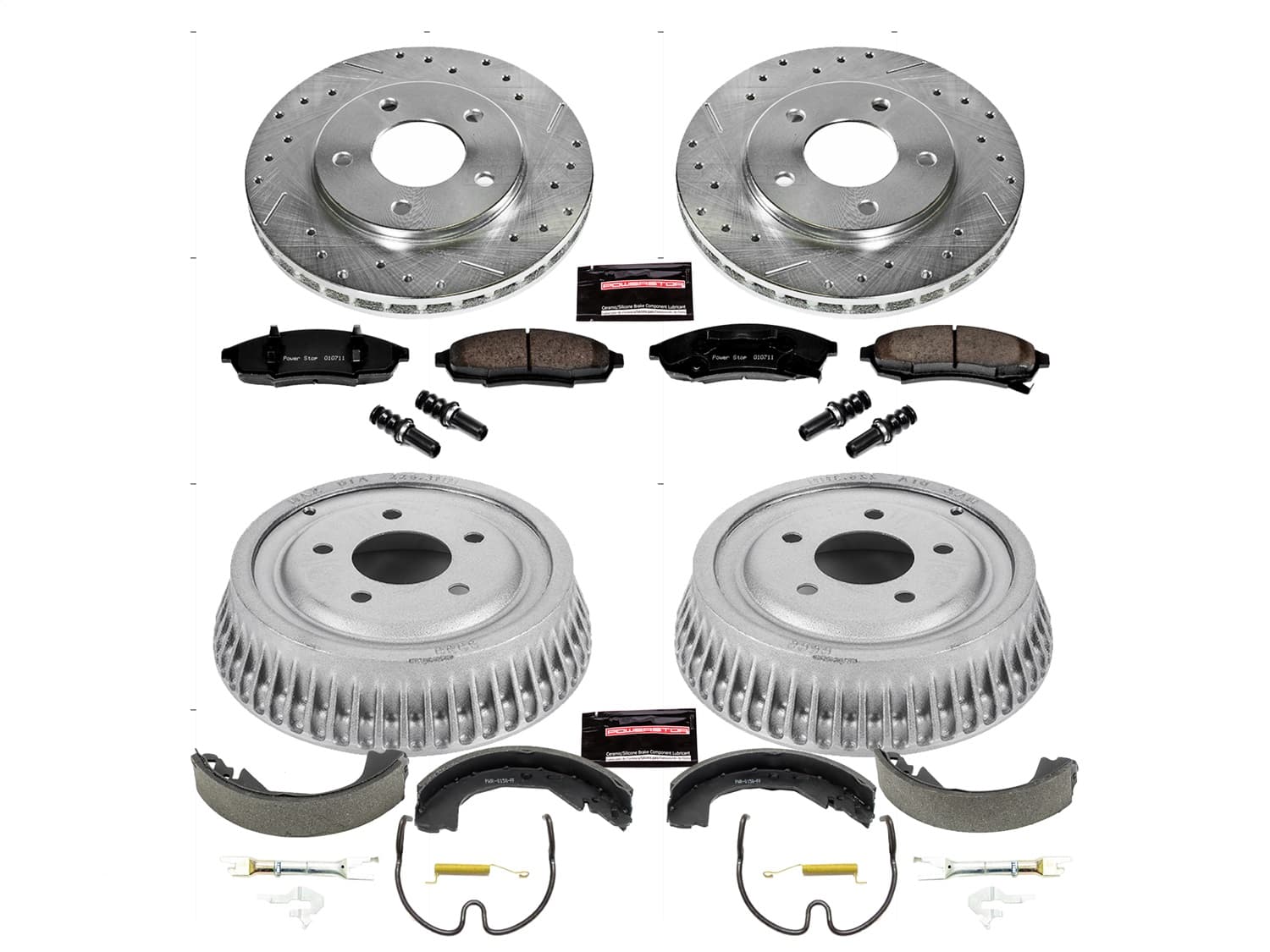 Power Stop - K15124DK - Complete Vehicle Disc/Drum Brake Kit image 1