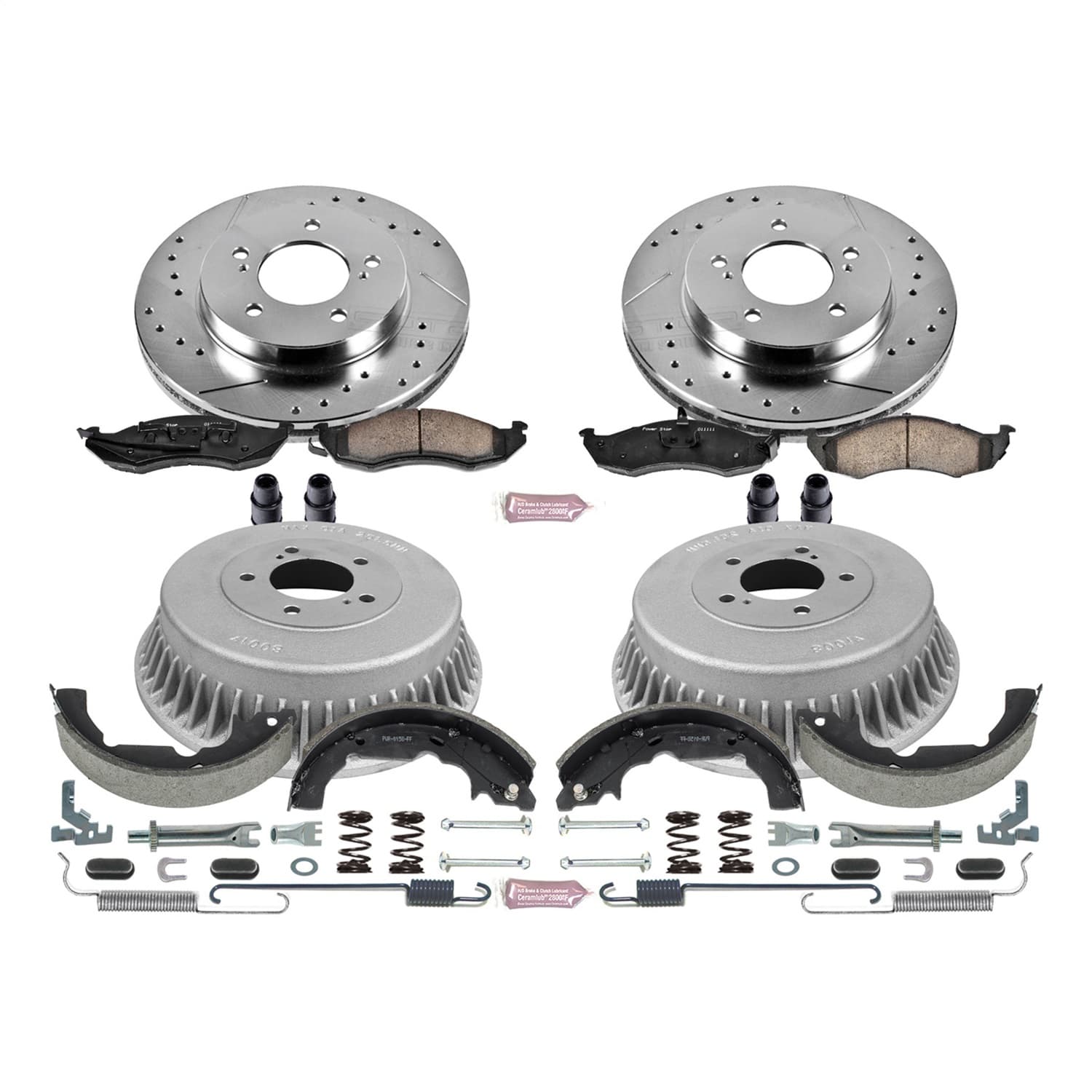 Power Stop - K15131DK - Complete Vehicle Disc/Drum Brake Kit image 1