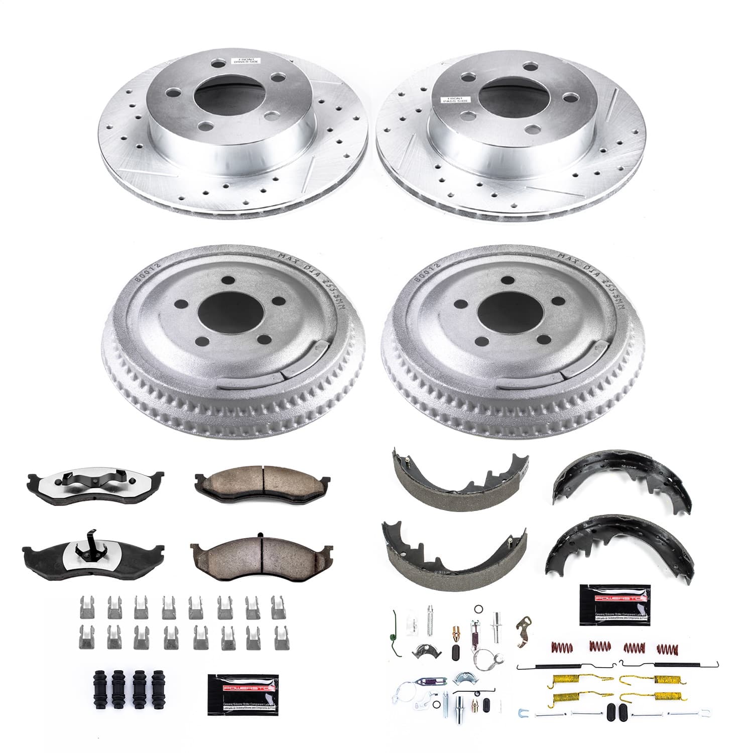 Power Stop - K15132DK-36 - Complete Vehicle Disc/Drum Brake Kit image 1