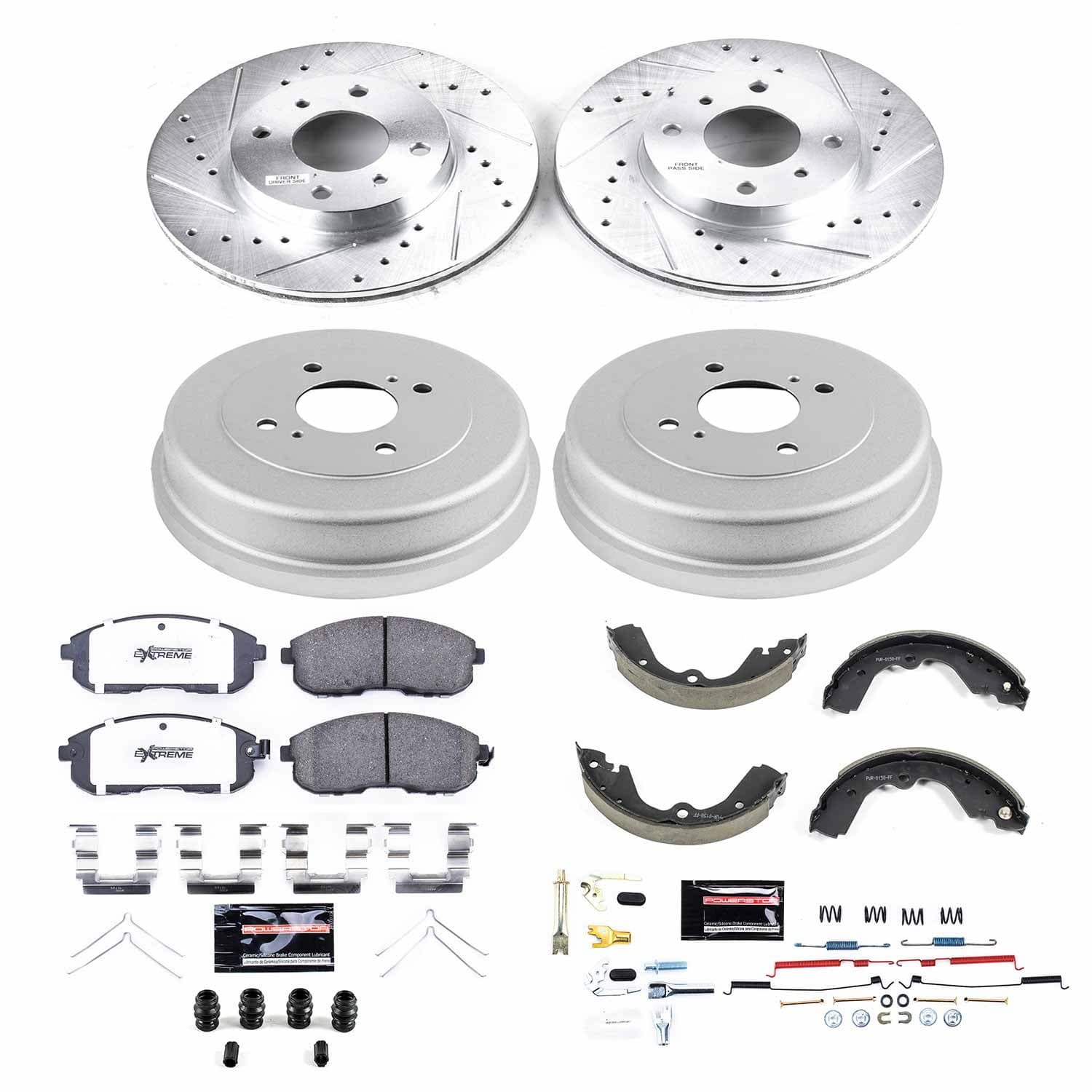 Power Stop - K15135DK-26 - Complete Vehicle Disc/Drum Brake Kit image 1