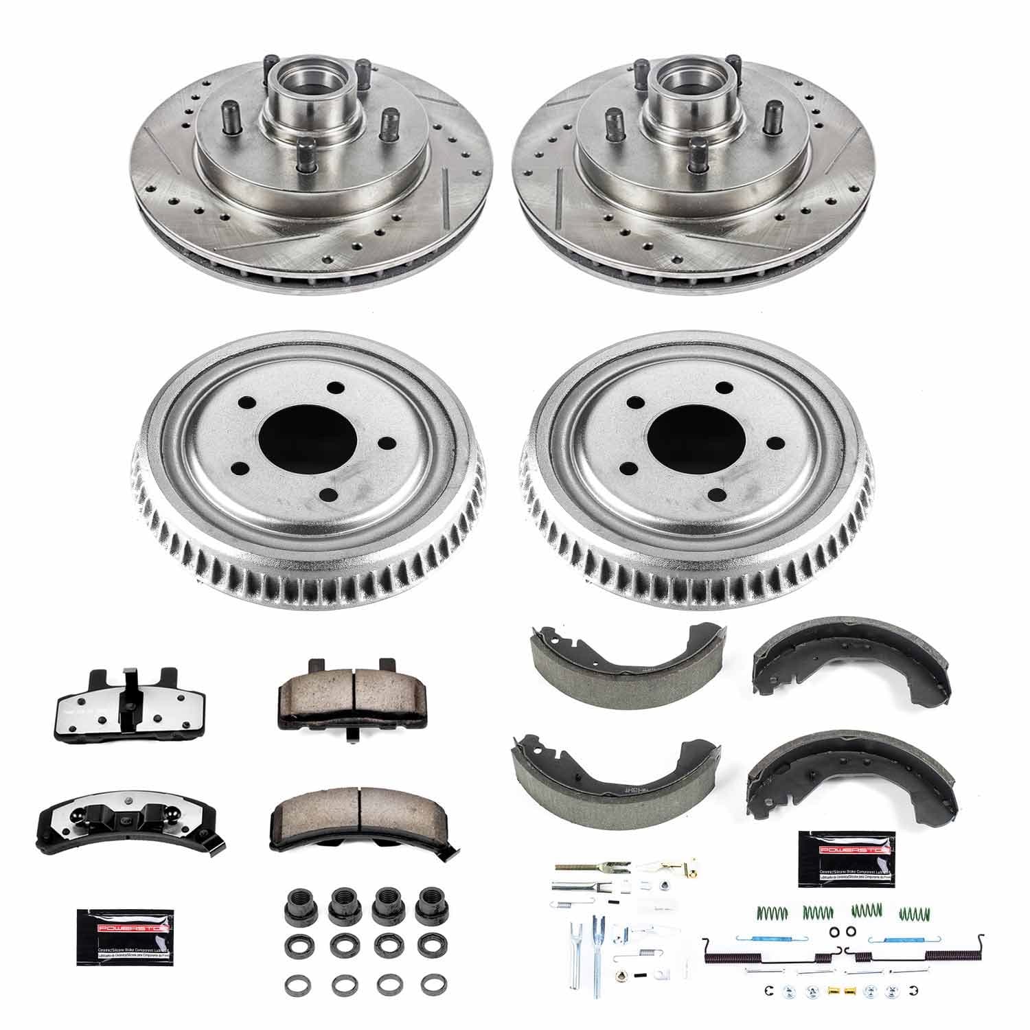 Power Stop - K15138DK-36 - Complete Vehicle Disc/Drum Brake Kit image 1