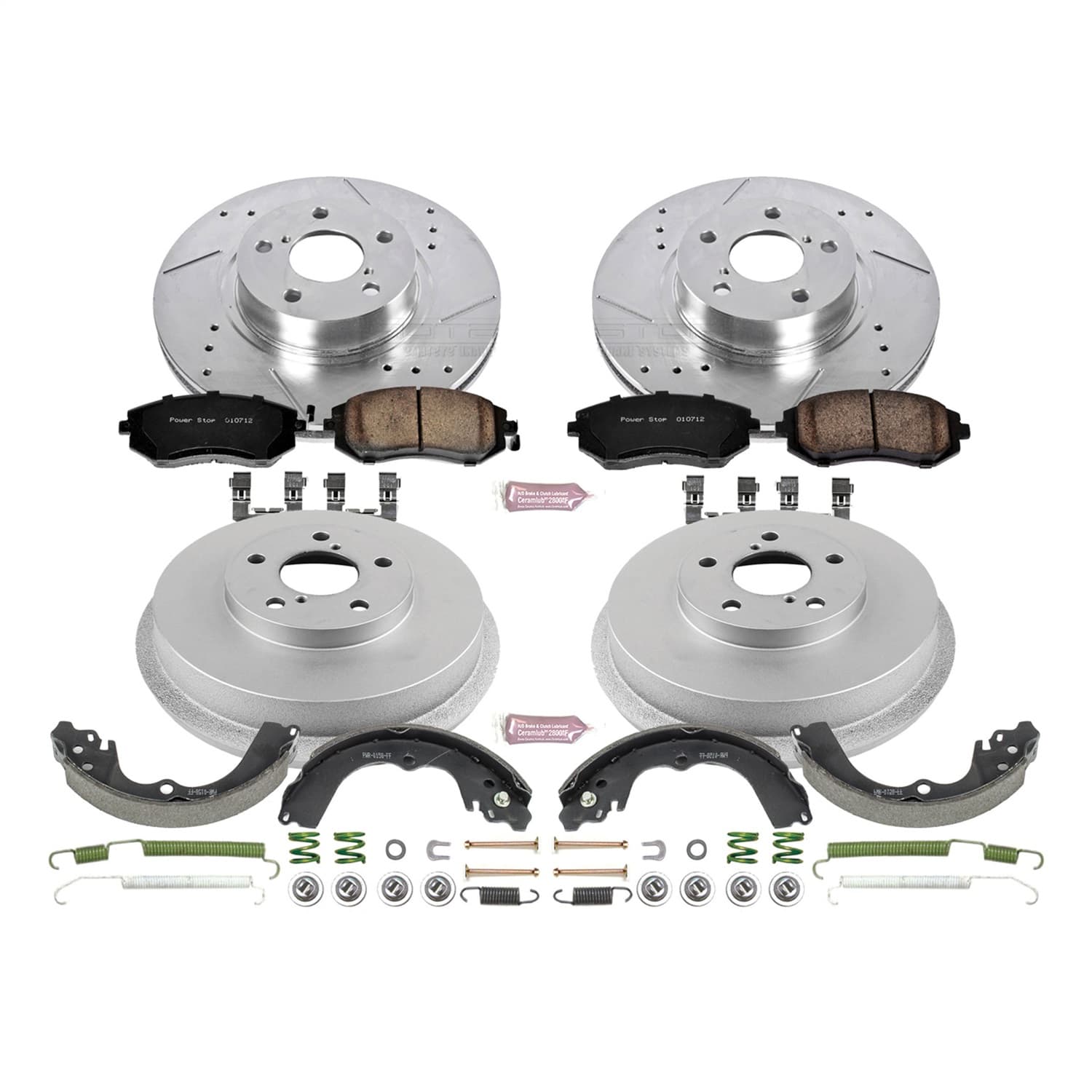 Power Stop - K15141DK - Complete Vehicle Disc/Drum Brake Kit image 1