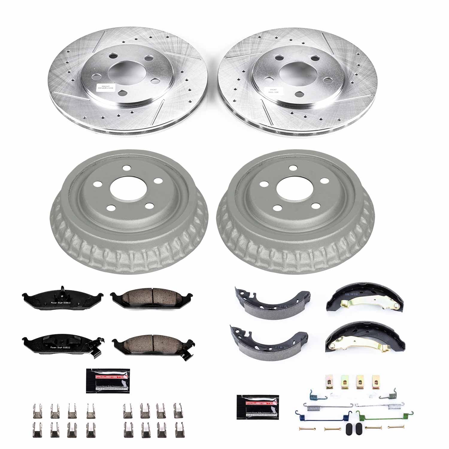 Power Stop - K15143DK - Complete Vehicle Disc/Drum Brake Kit image 1