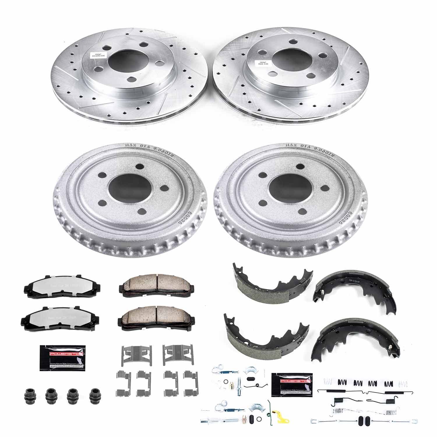Power Stop - K15149DK-36 - Complete Vehicle Disc/Drum Brake Kit image 1