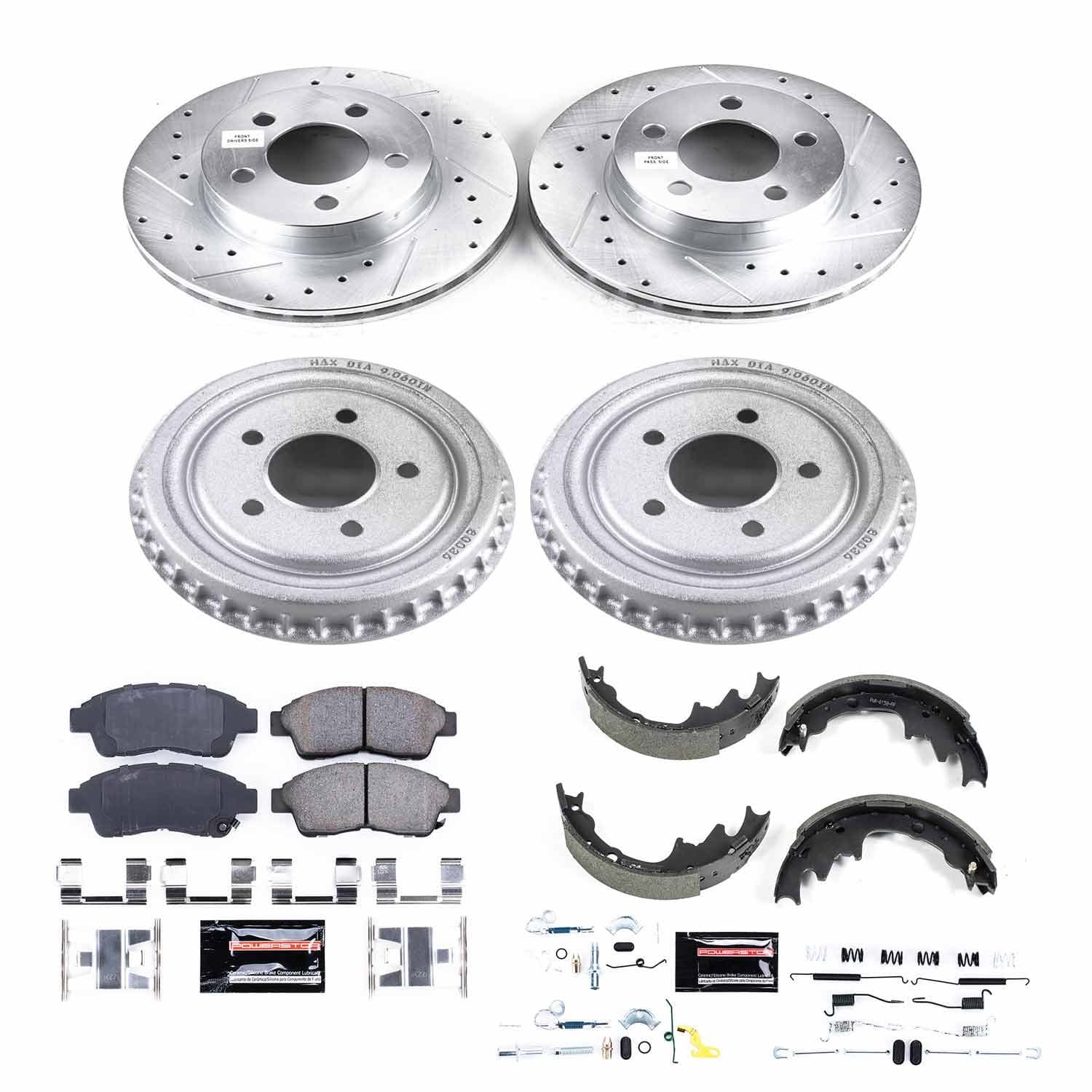 Power Stop - K15149DK - Complete Vehicle Disc/Drum Brake Kit image 1