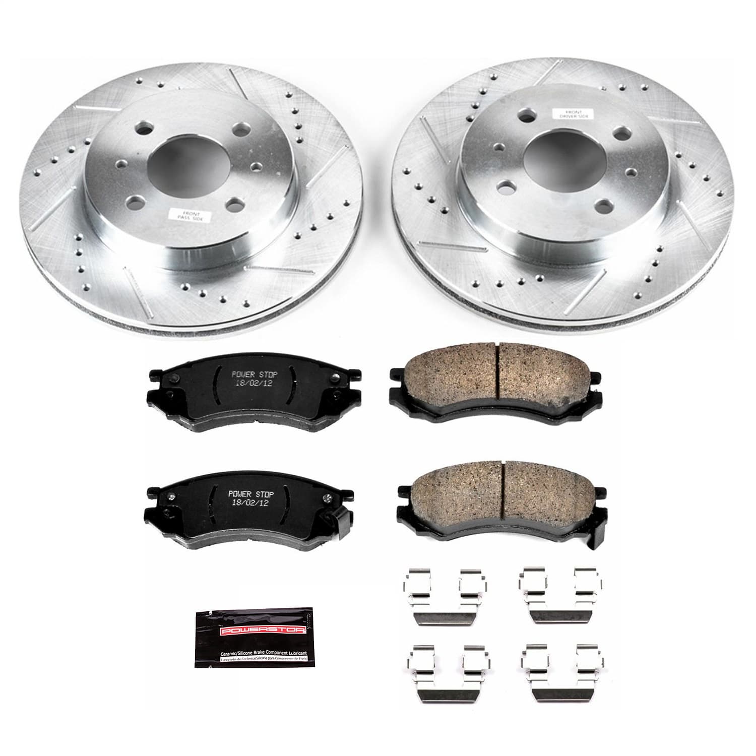 Power Stop - K1515 - Front - Disc Brake Pad and Rotor Kit image 1