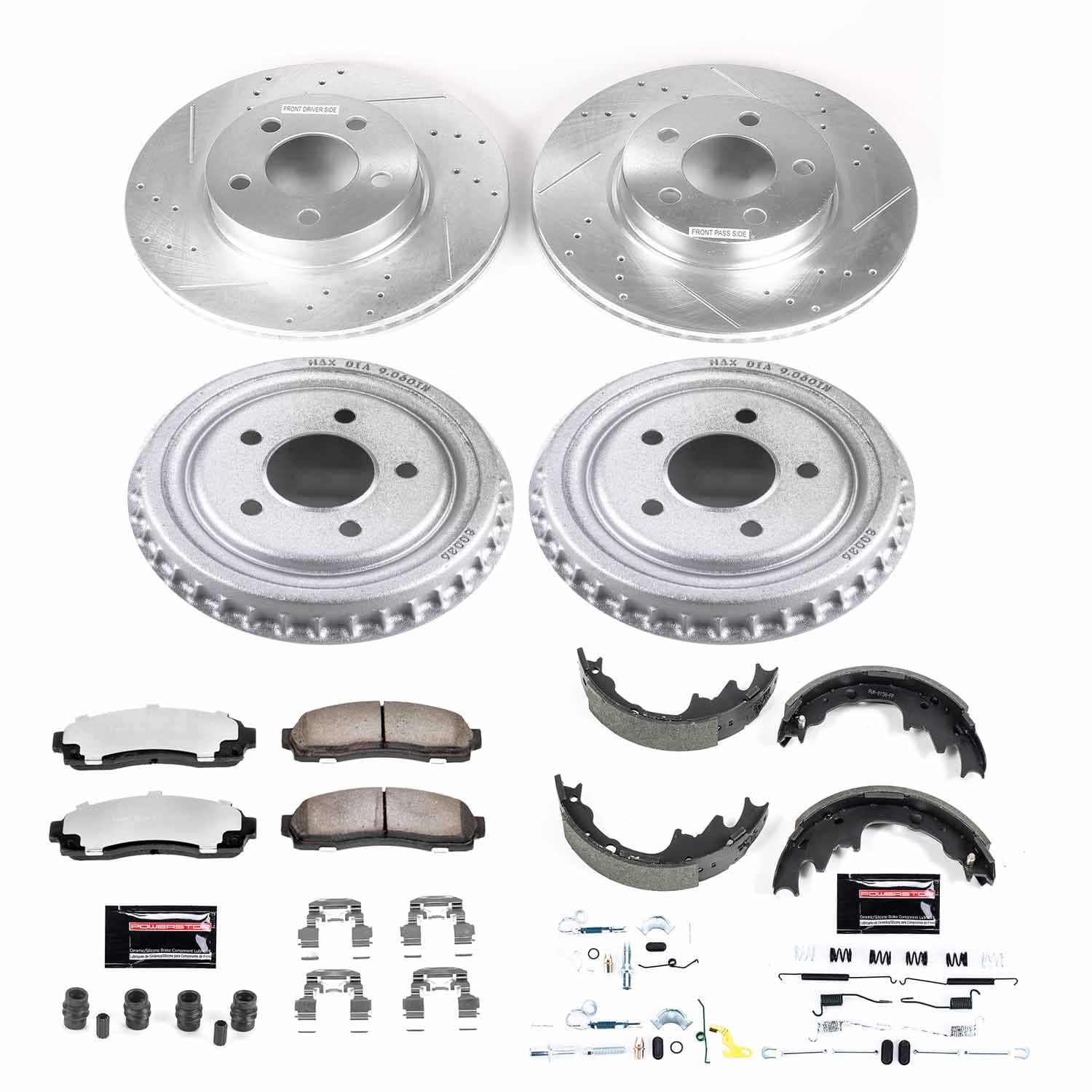 Power Stop - K15150DK-36 - Complete Vehicle Disc/Drum Brake Kit image 1