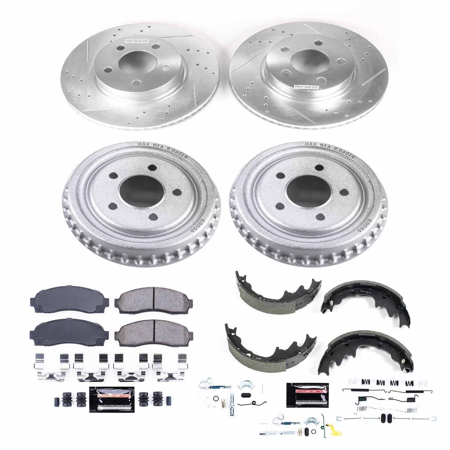 Power Stop - K15150DK - Complete Vehicle Disc/Drum Brake Kit image 1