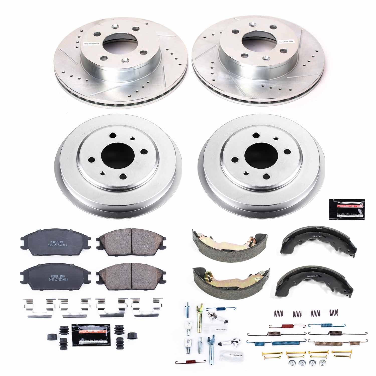 Power Stop - K15155DK - Complete Vehicle Disc/Drum Brake Kit image 1