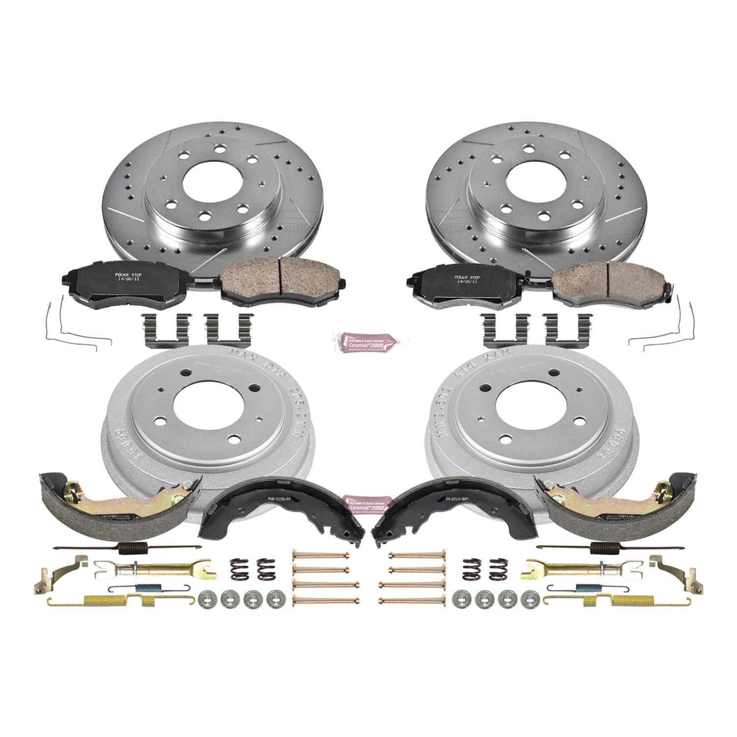 Power Stop - K15157DK - Complete Vehicle Disc/Drum Brake Kit image 1