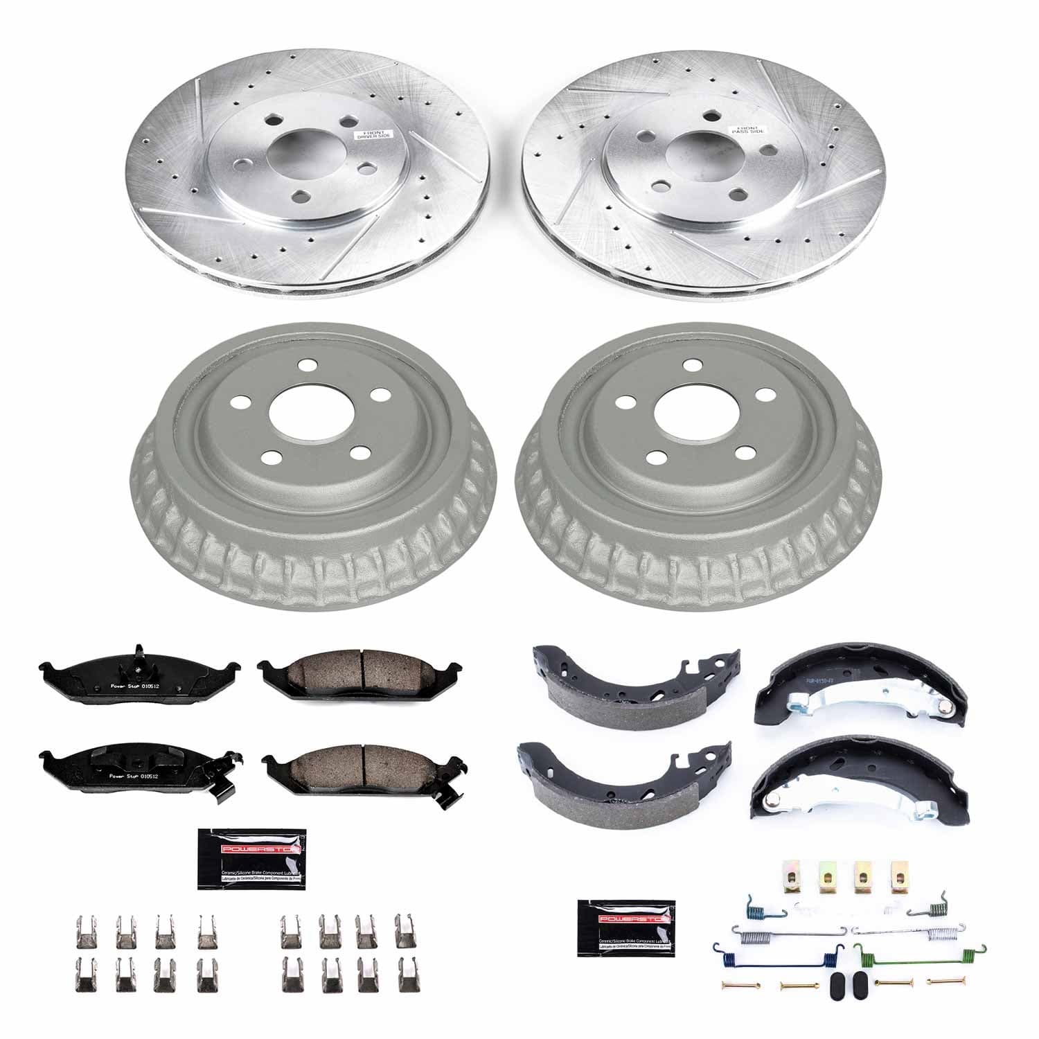 Power Stop - K15160DK - Complete Vehicle Disc/Drum Brake Kit image 1