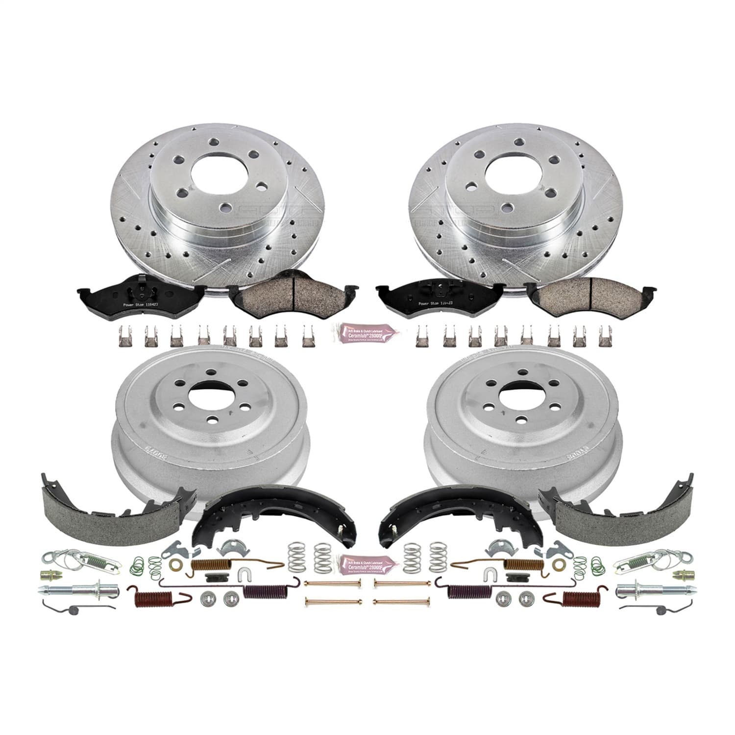 Power Stop - K15164DK - Complete Vehicle Disc/Drum Brake Kit image 1