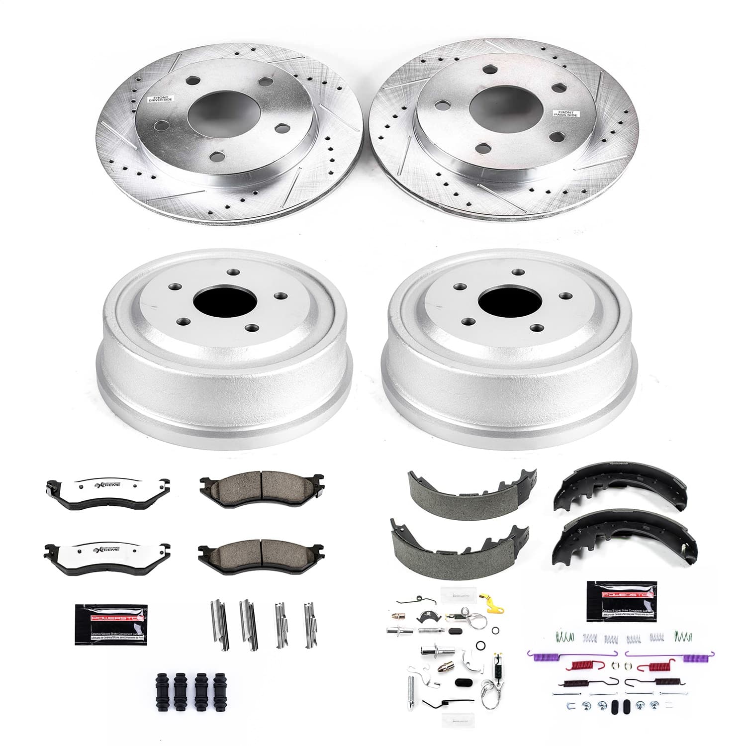 Power Stop - K15165DK-36 - Complete Vehicle Disc/Drum Brake Kit image 1