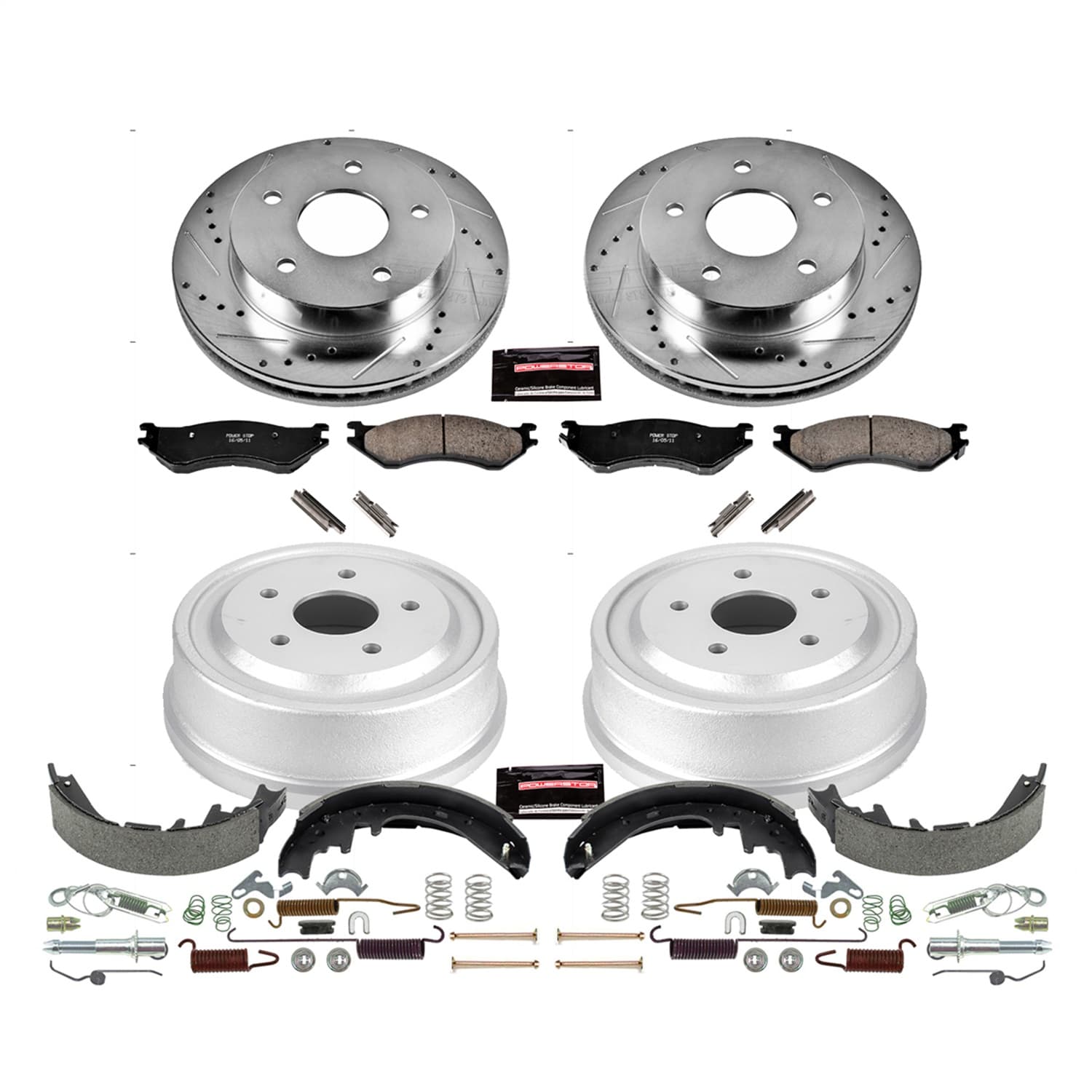 Power Stop - K15165DK - Complete Vehicle Disc/Drum Brake Kit image 1