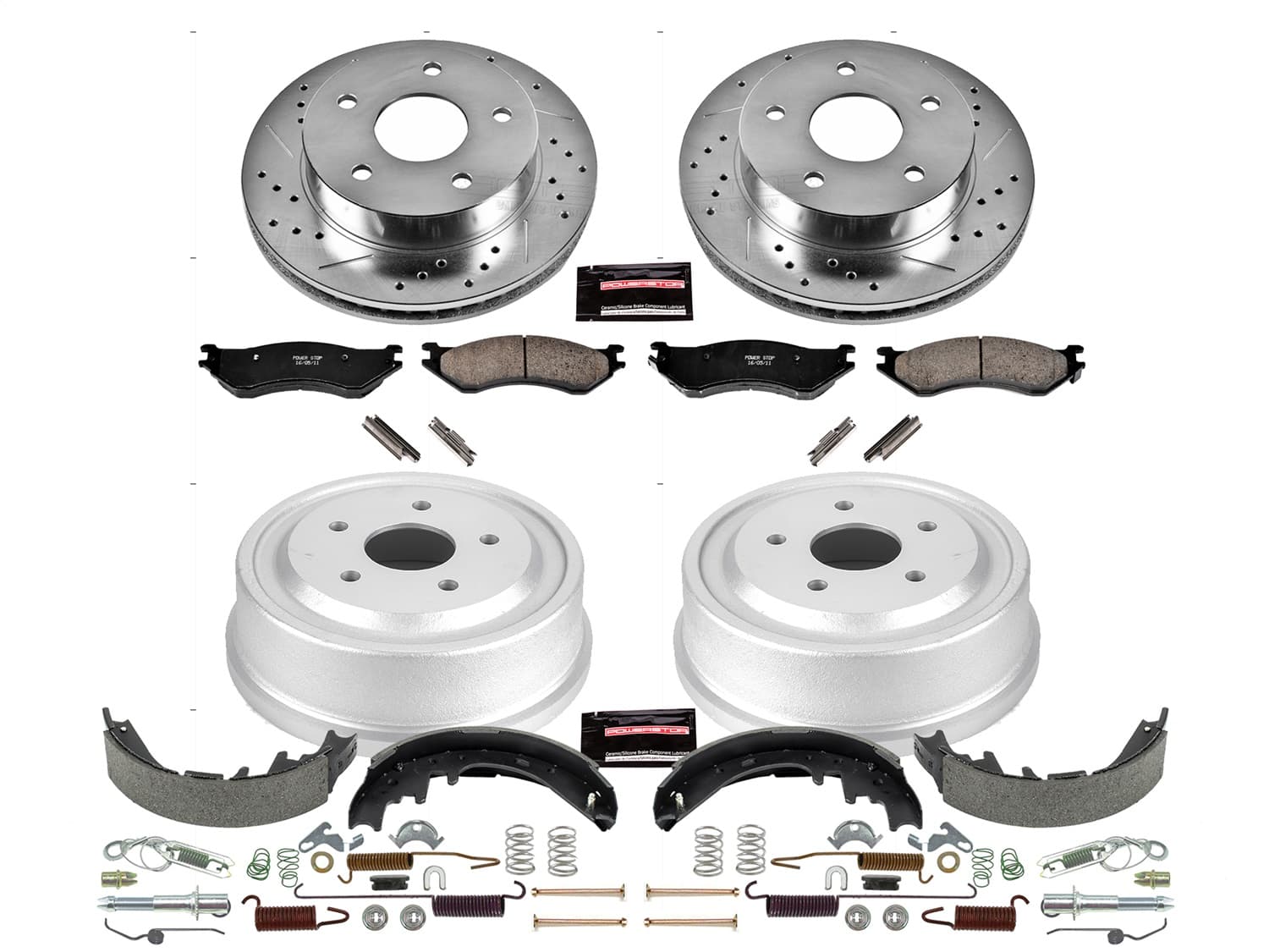 Power Stop - K15166DK - Complete Vehicle Disc/Drum Brake Kit image 1
