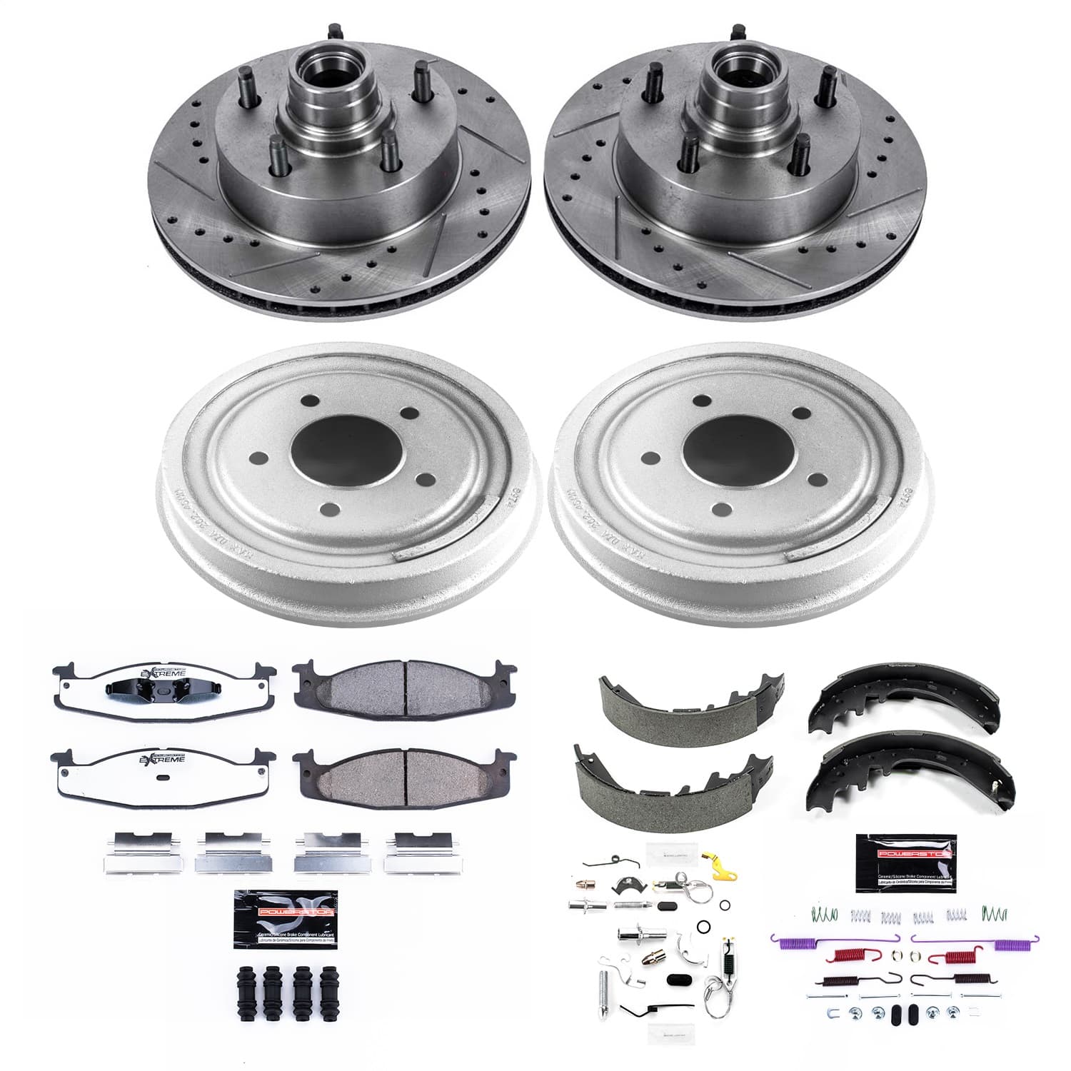 Power Stop - K15171DK-36 - Complete Vehicle Disc/Drum Brake Kit image 1