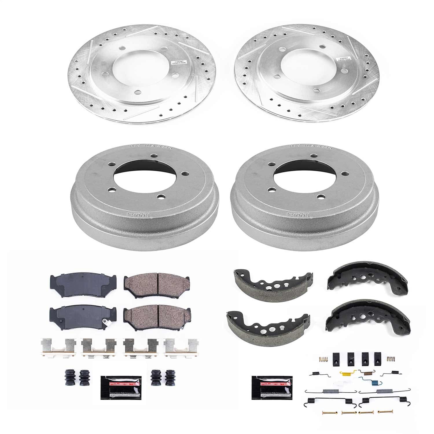 Power Stop - K15183DK - Complete Vehicle Disc/Drum Brake Kit image 1