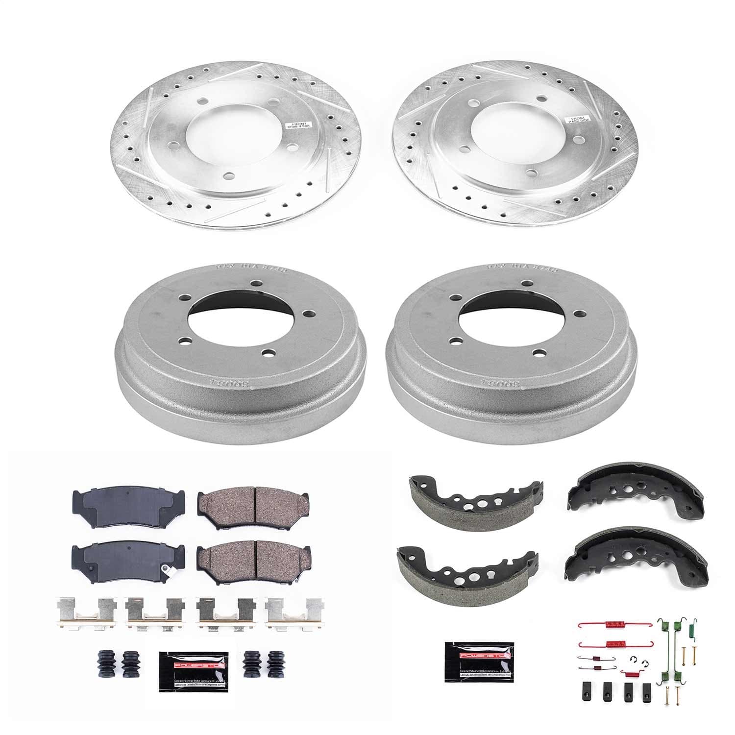 Power Stop - K15184DK - Complete Vehicle Disc/Drum Brake Kit image 1