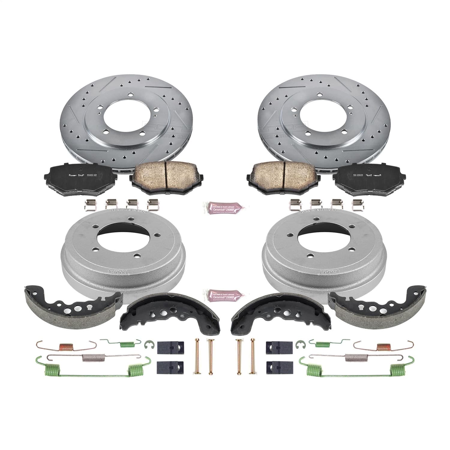 Power Stop - K15185DK - Complete Vehicle Disc/Drum Brake Kit image 1