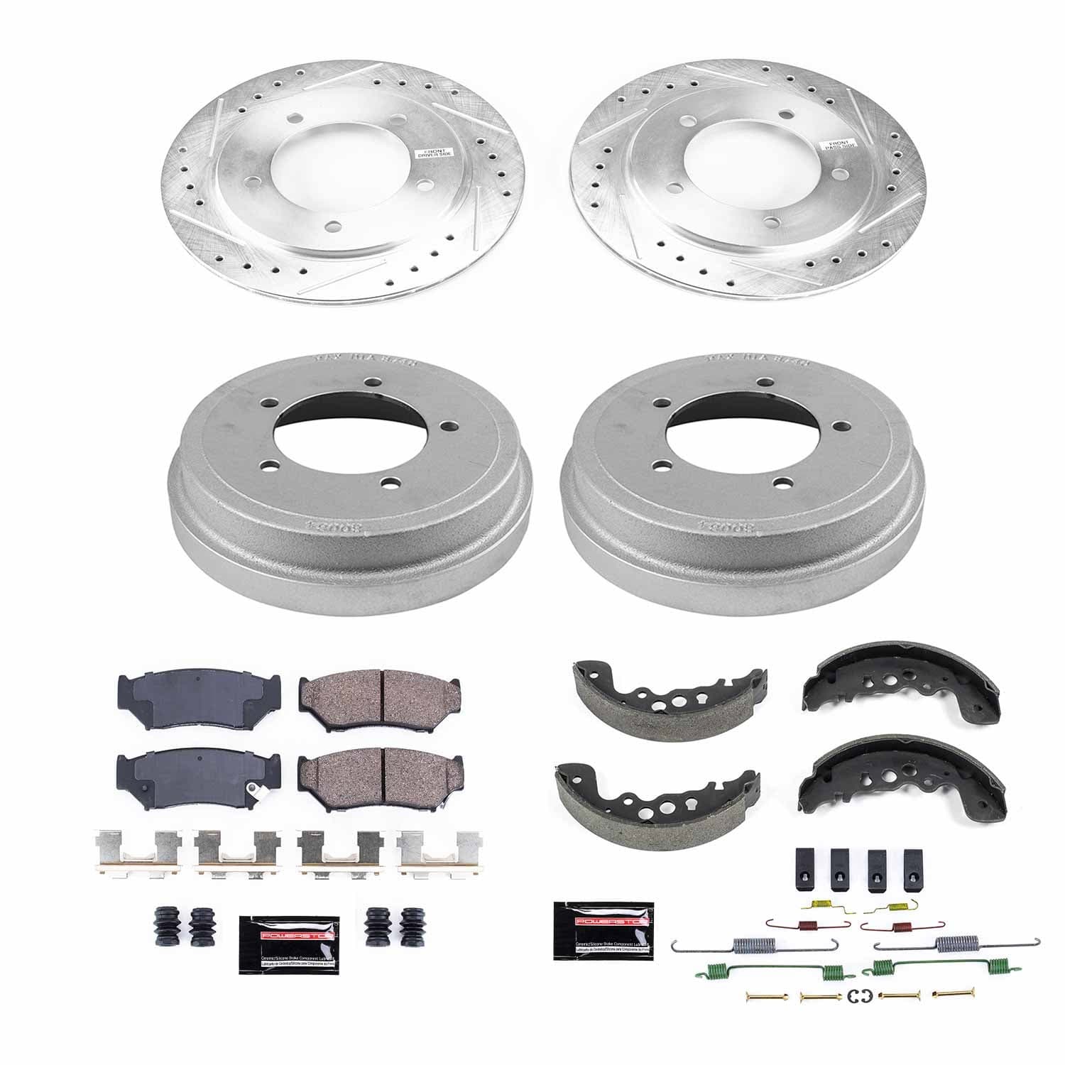 Power Stop - K15186DK - Complete Vehicle Disc/Drum Brake Kit image 1