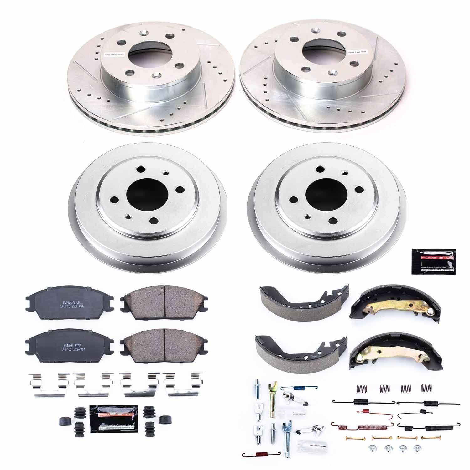 Power Stop - K15196DK - Complete Vehicle Disc/Drum Brake Kit image 1