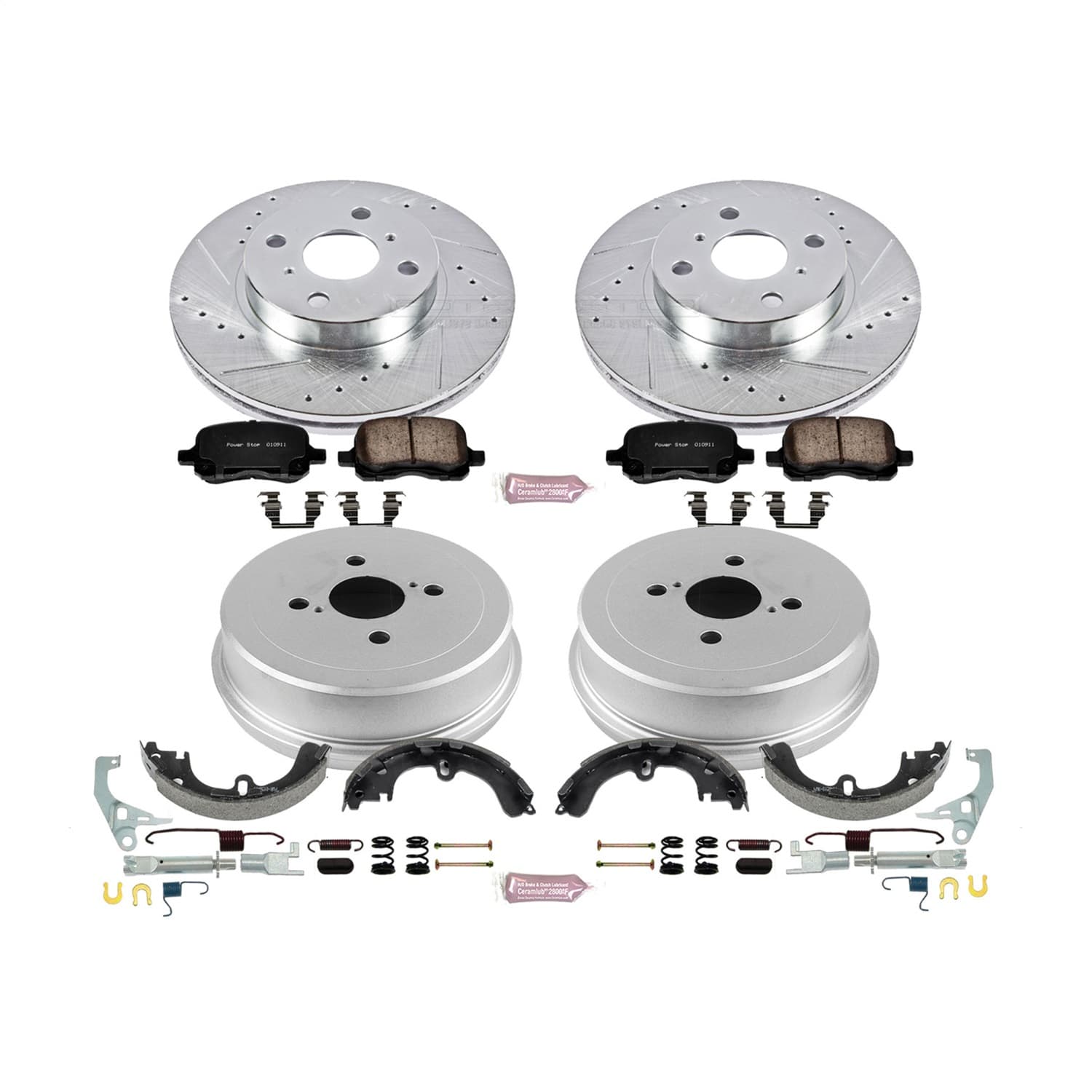 Power Stop - K15197DK - Complete Vehicle Disc/Drum Brake Kit image 1