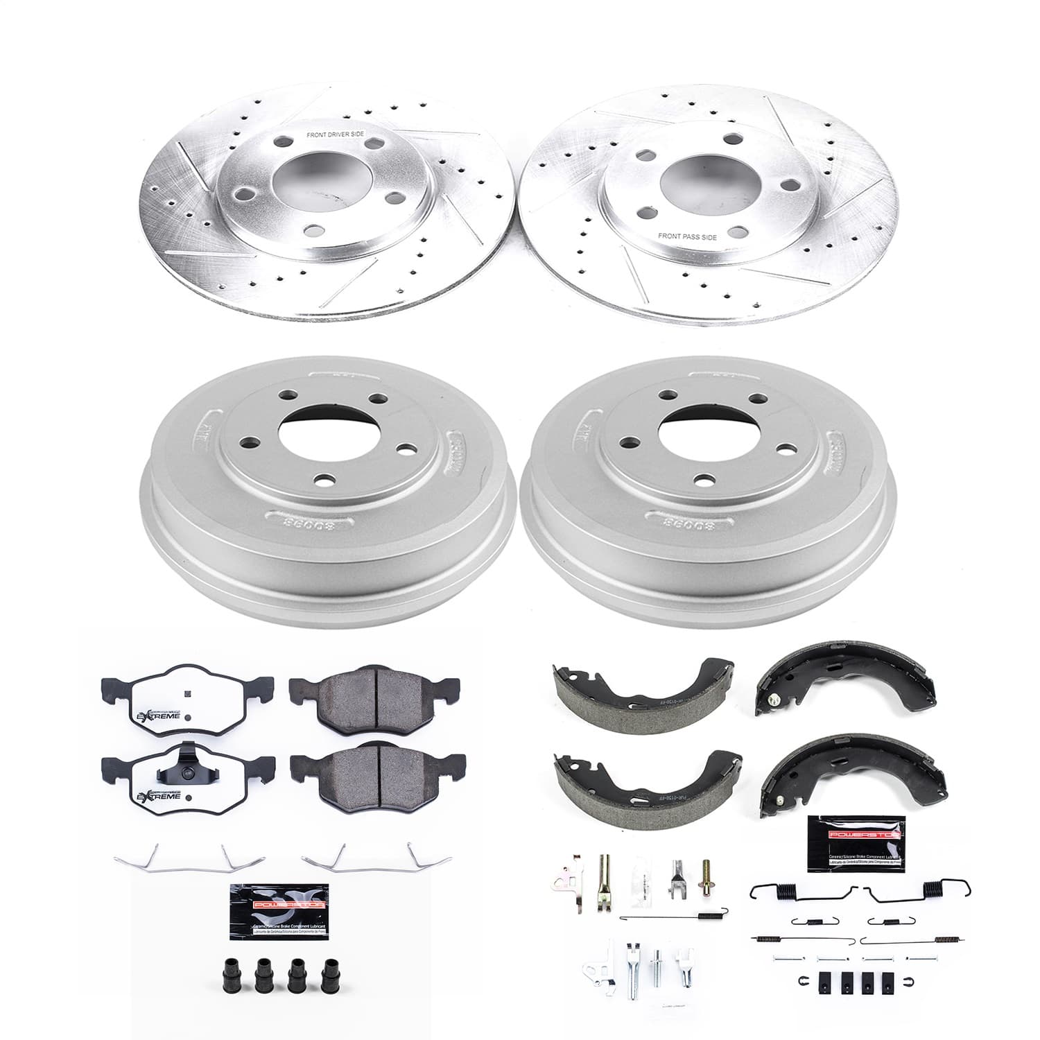 Power Stop - K15209DK-36 - Complete Vehicle Disc/Drum Brake Kit image 1