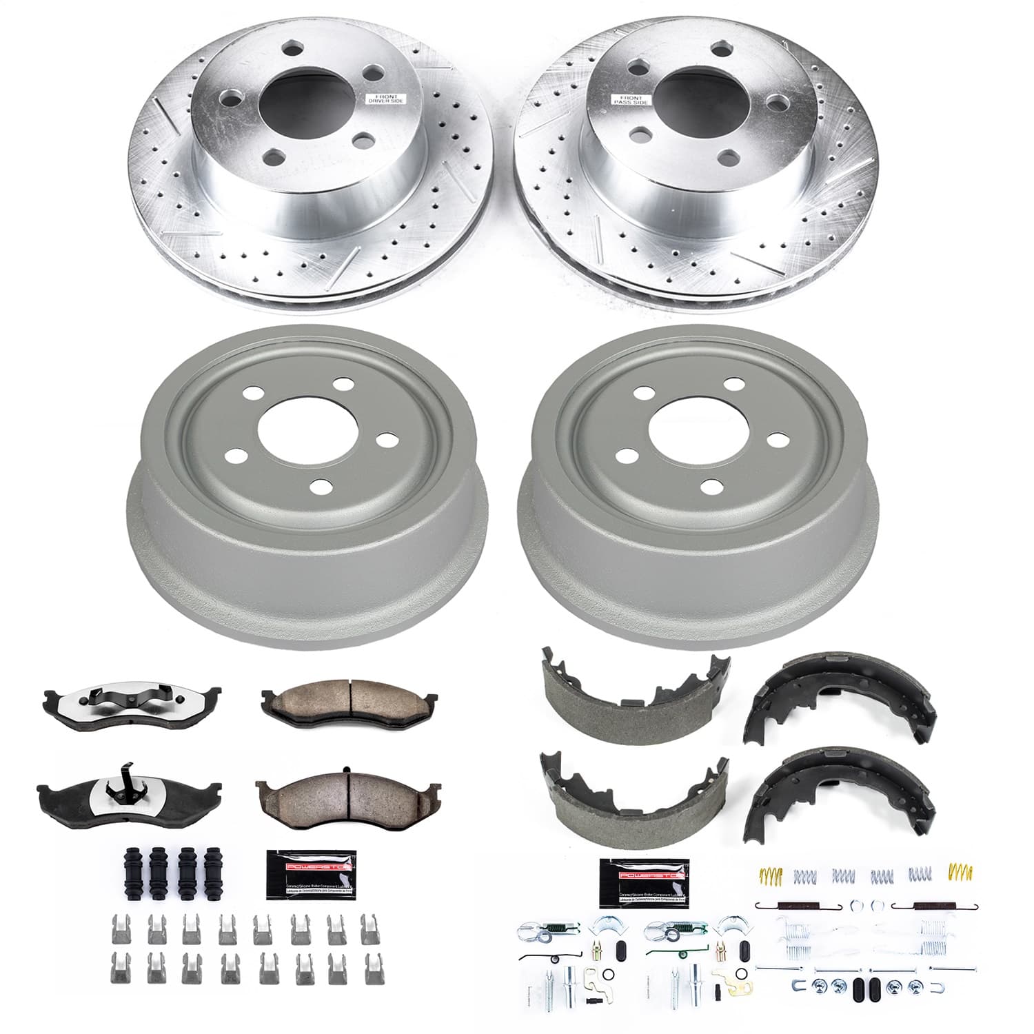 Power Stop - K15215DK-36 - Complete Vehicle Disc/Drum Brake Kit image 1