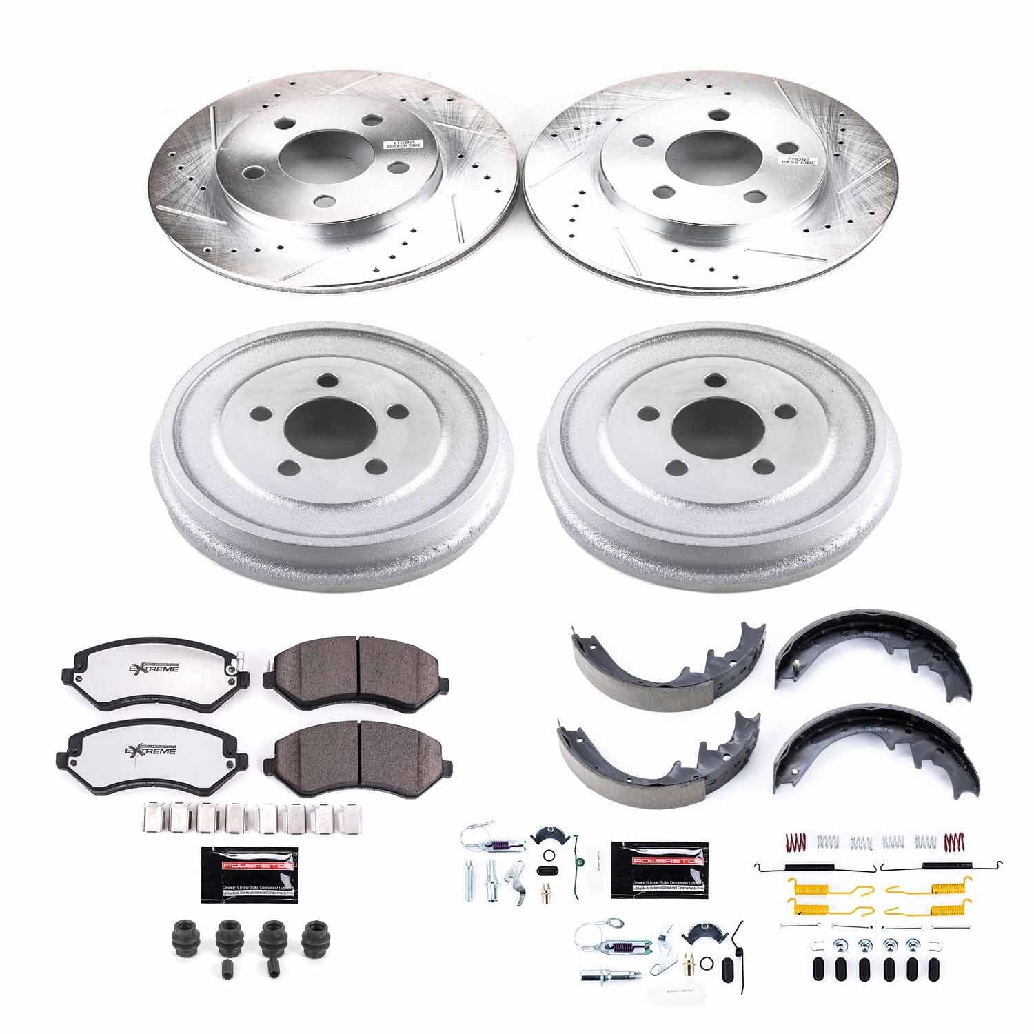Power Stop - K15216DK-36 - Complete Vehicle Disc/Drum Brake Kit image 1
