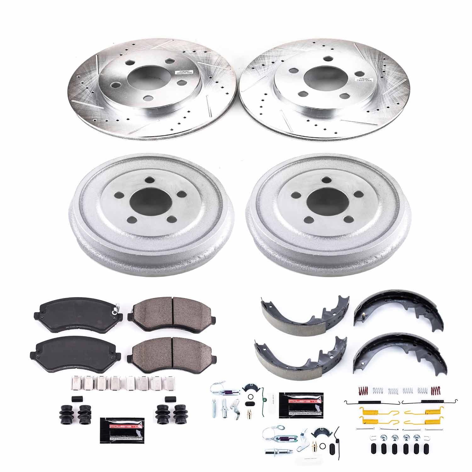 Power Stop - K15216DK - Complete Vehicle Disc/Drum Brake Kit image 1