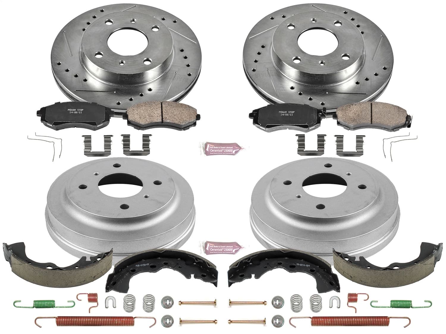 Power Stop - K15217DK - Complete Vehicle Disc/Drum Brake Kit image 1