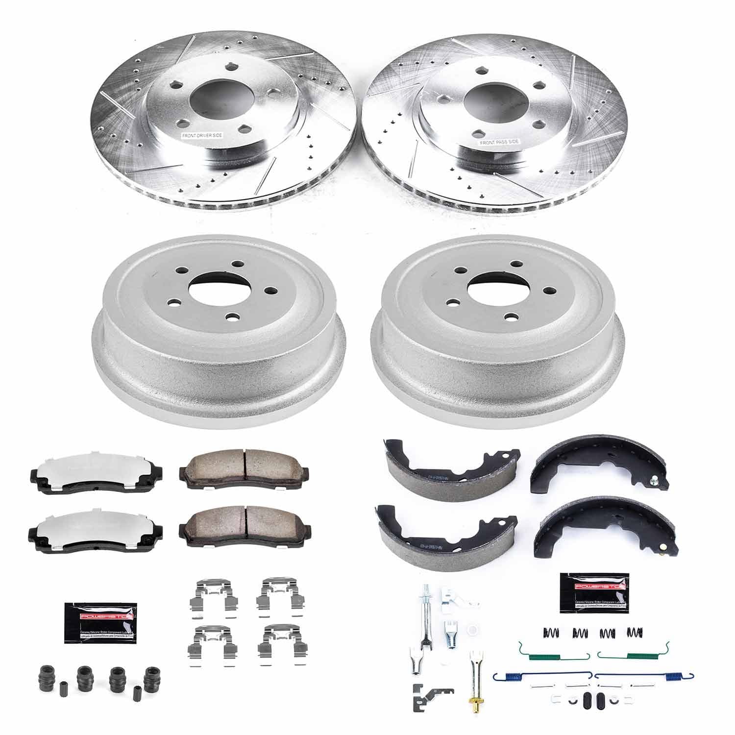 Power Stop - K15218DK-36 - Complete Vehicle Disc/Drum Brake Kit image 1