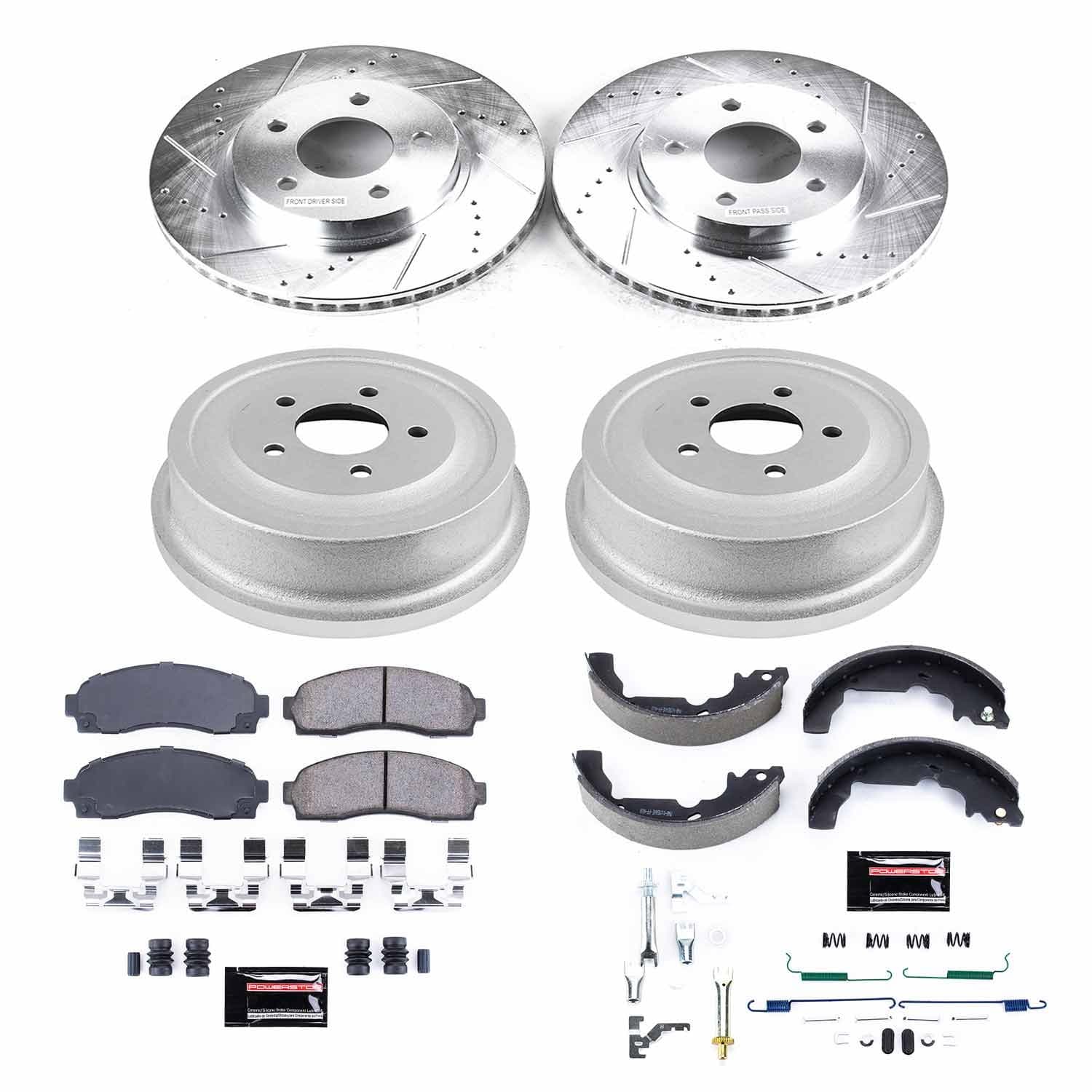 Power Stop - K15218DK - Complete Vehicle Disc/Drum Brake Kit image 1