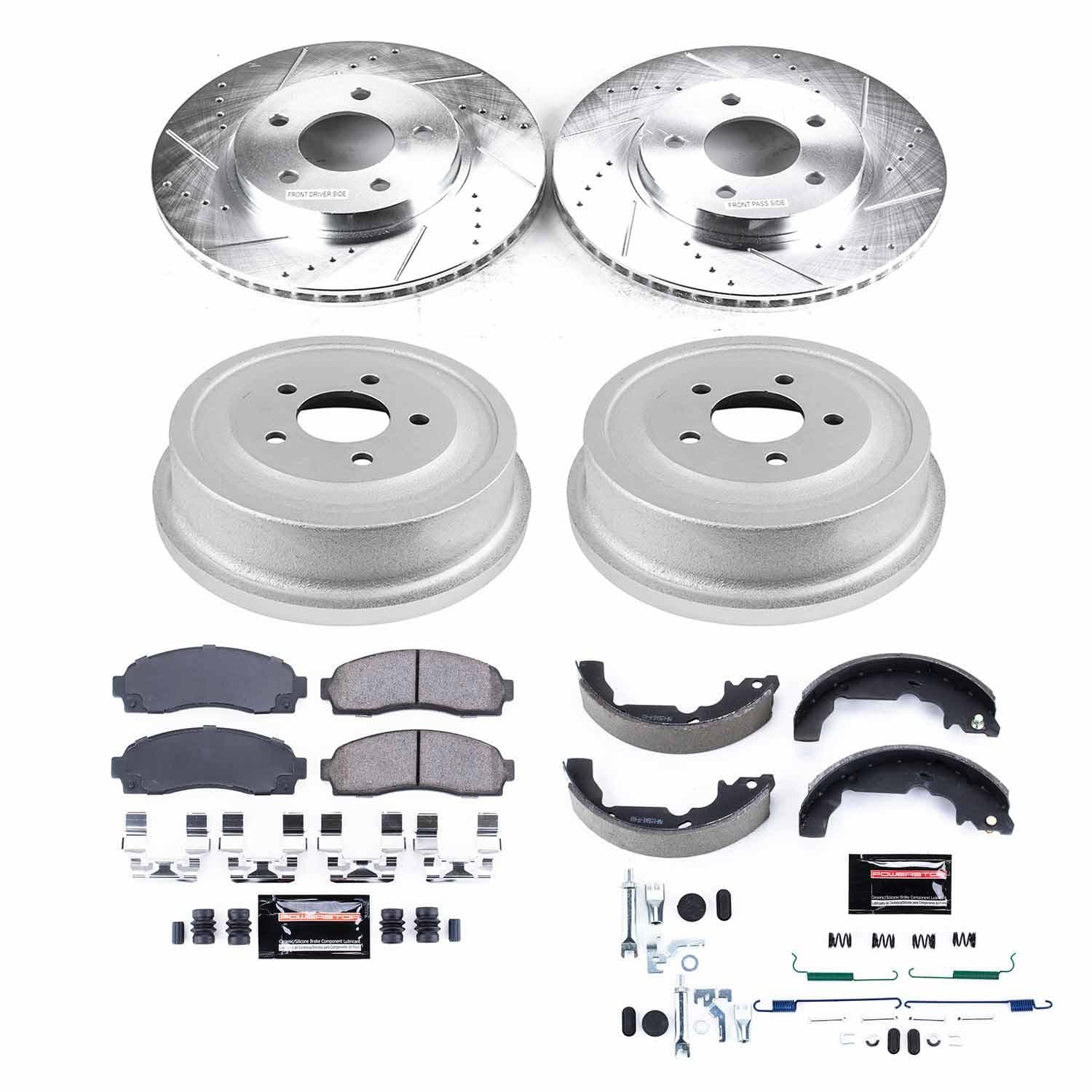 Power Stop - K15219DK - Complete Vehicle Disc/Drum Brake Kit image 1