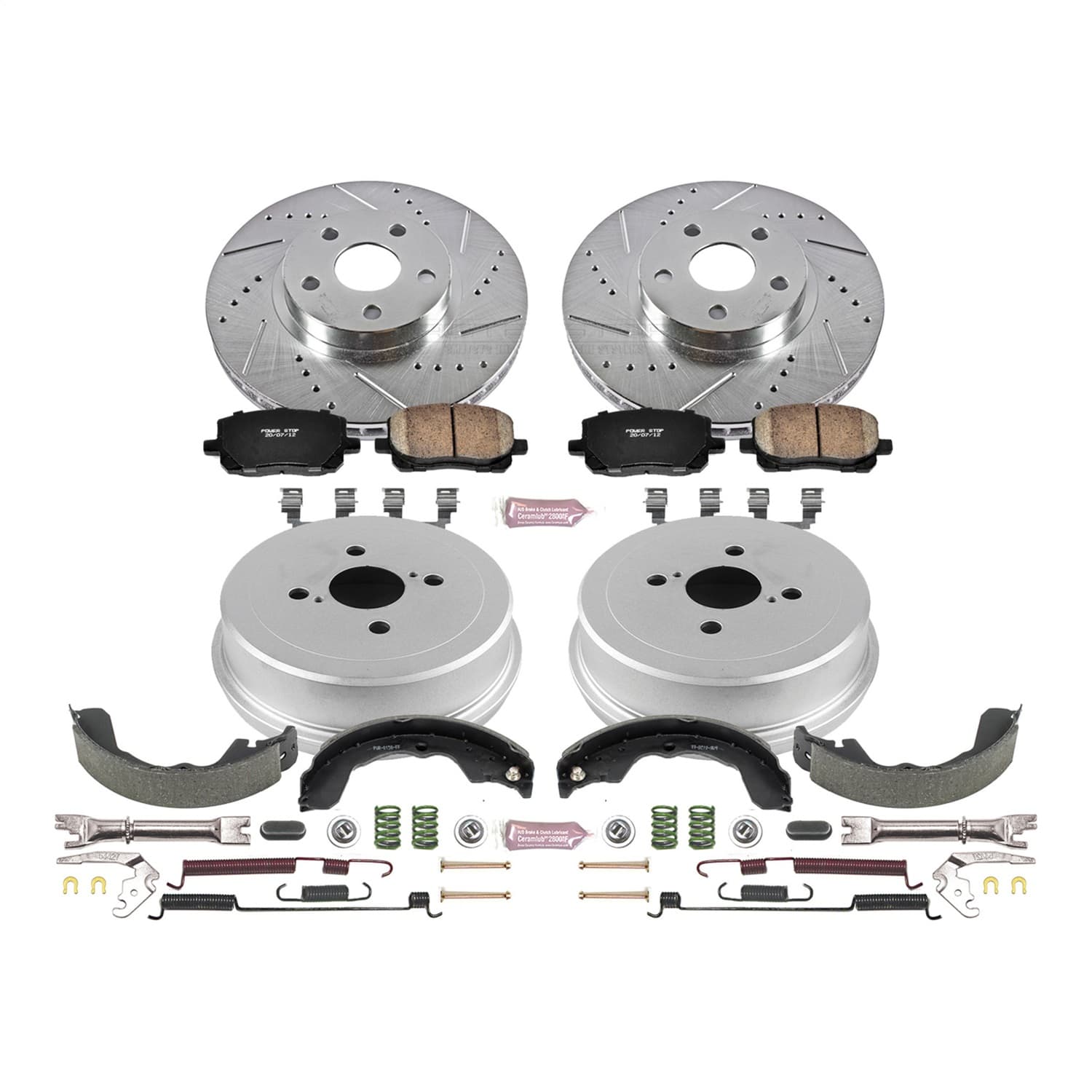 Power Stop - K15220DK - Complete Vehicle Disc/Drum Brake Kit image 1