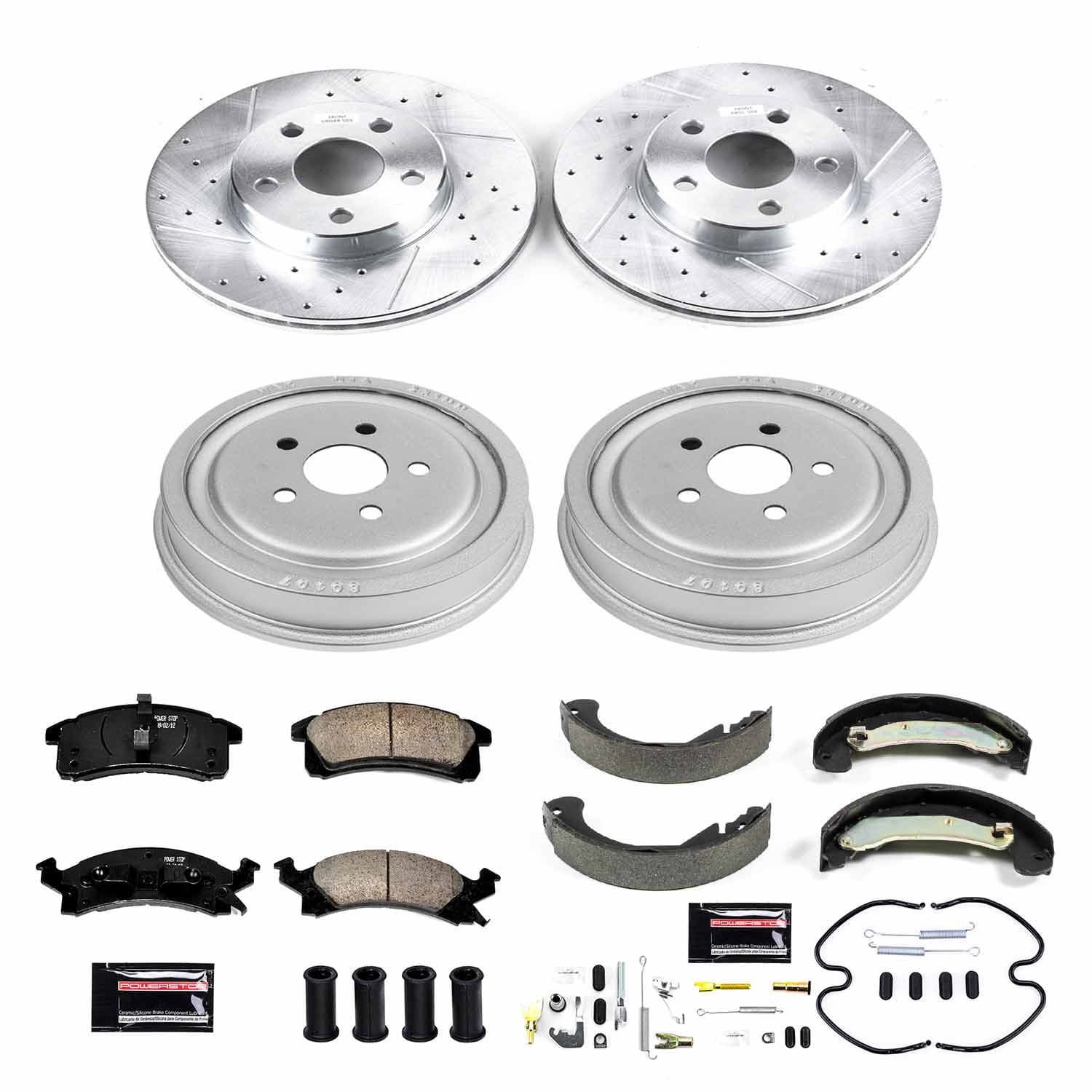 Power Stop - K15221DK - Complete Vehicle Disc/Drum Brake Kit image 1