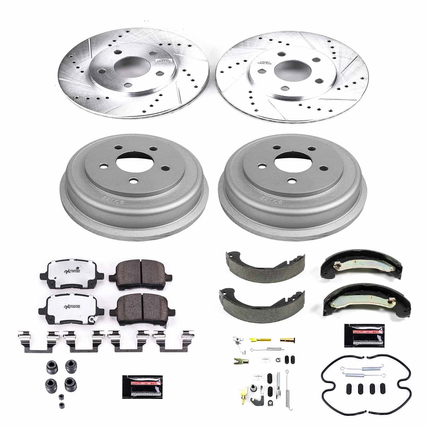 Power Stop - K15223DK-26 - Complete Vehicle Disc/Drum Brake Kit image 1