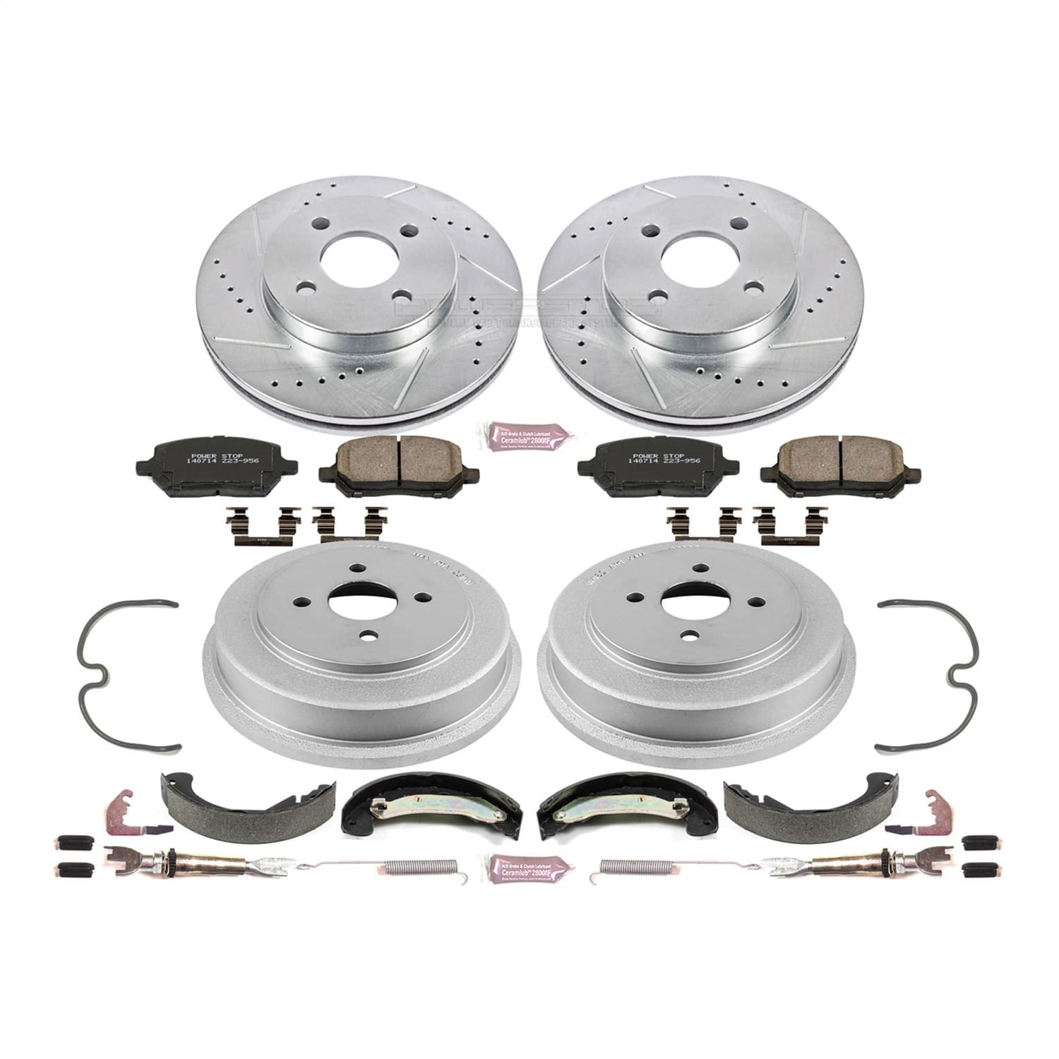 Power Stop - K15224DK - Complete Vehicle Disc/Drum Brake Kit image 1