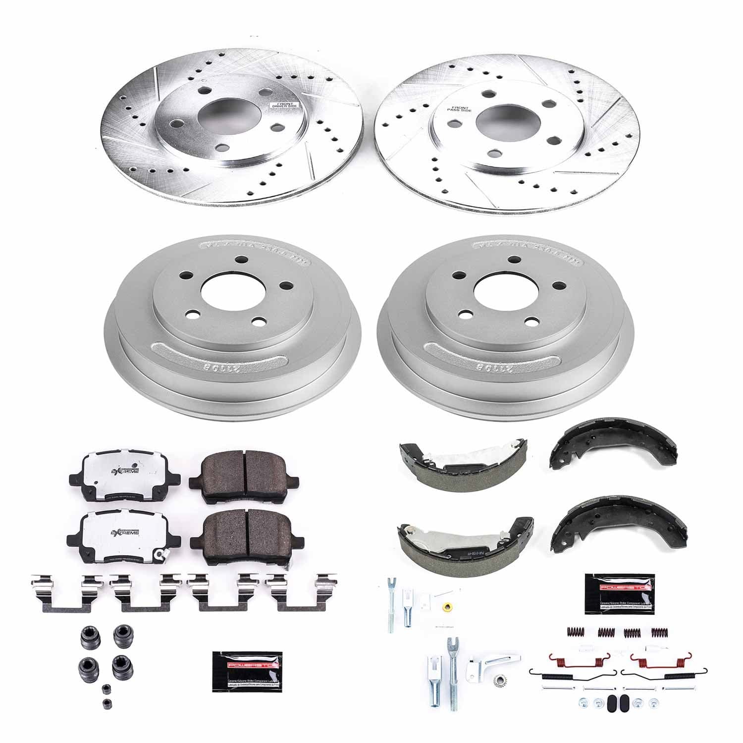 Power Stop - K15225DK-26 - Complete Vehicle Disc/Drum Brake Kit image 1