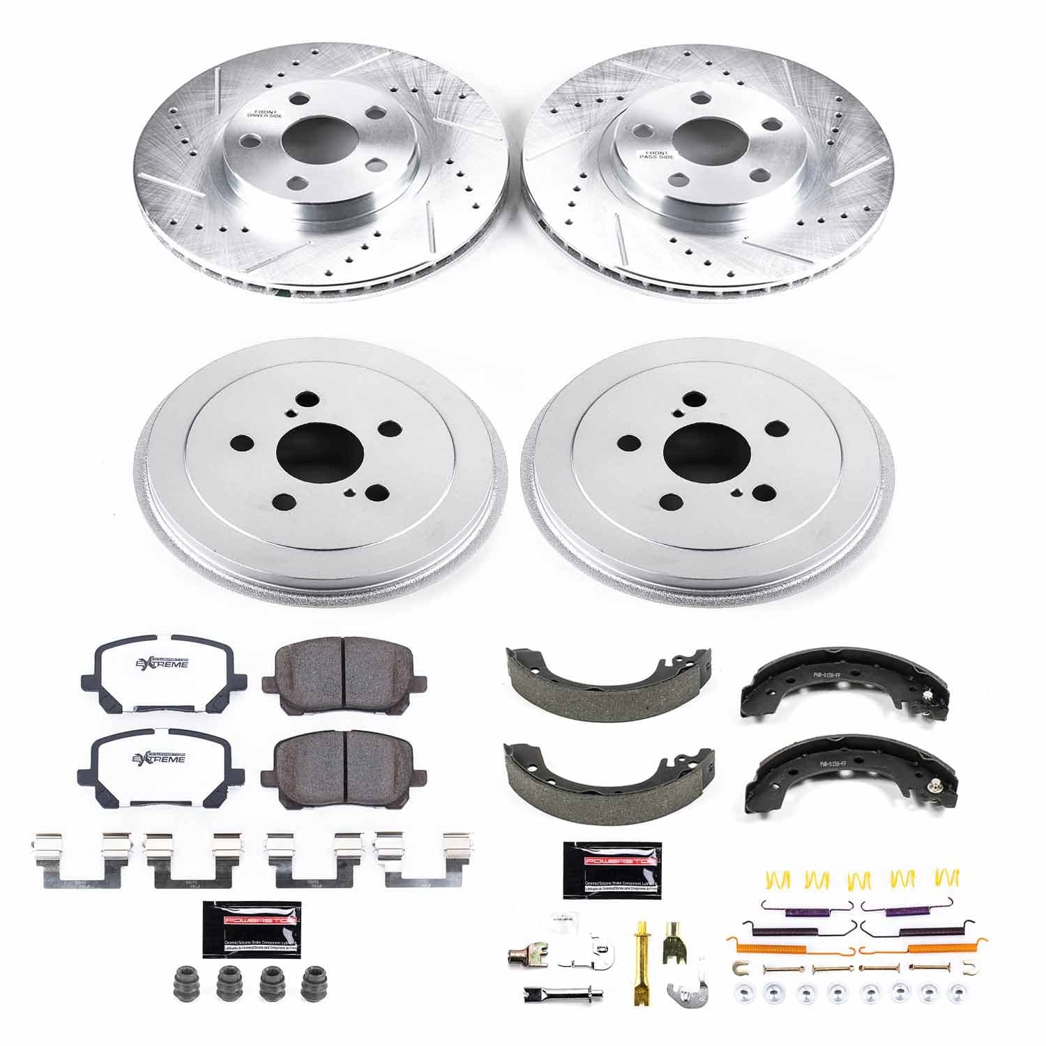Power Stop - K15227DK-26 - Complete Vehicle Disc/Drum Brake Kit image 1