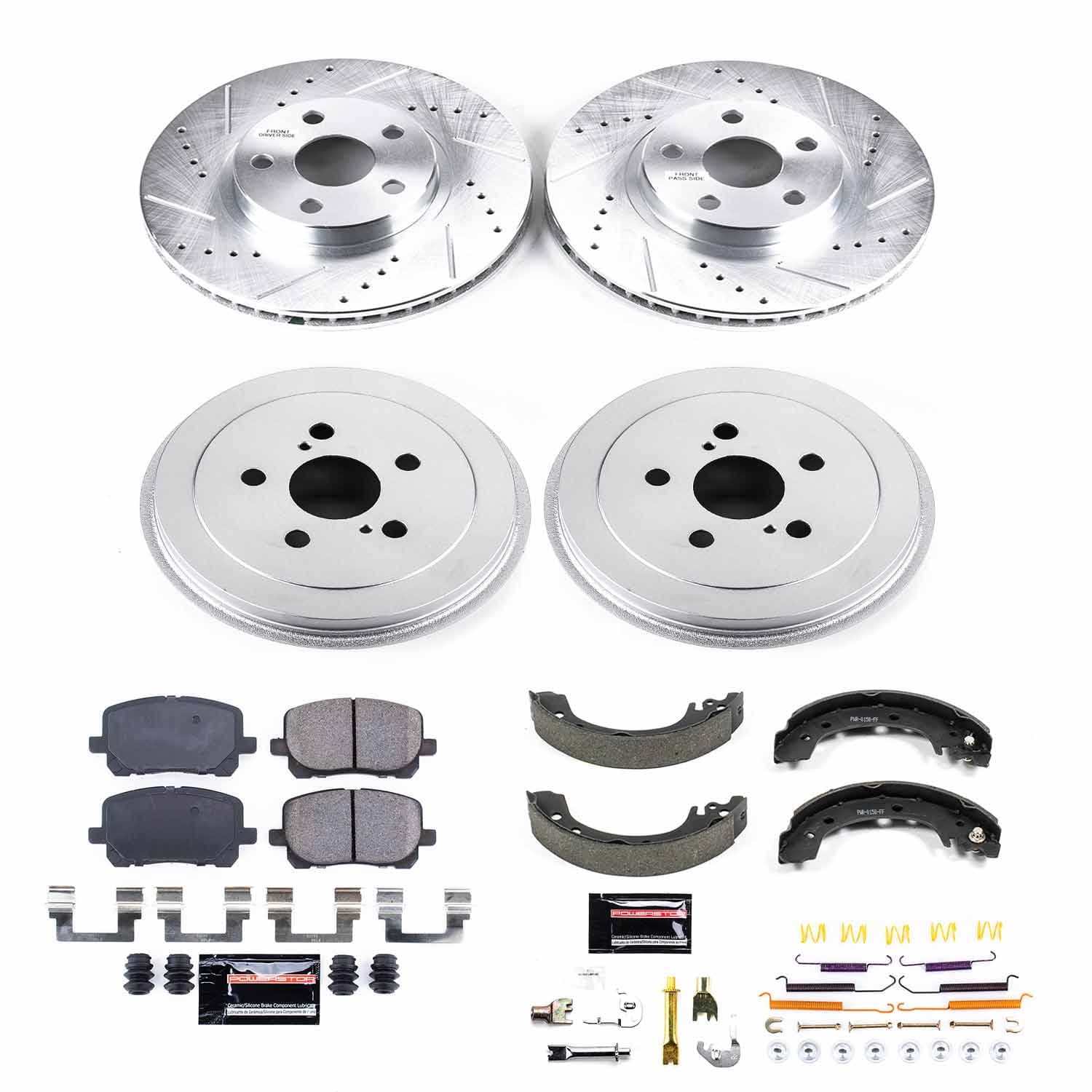 Power Stop - K15227DK - Complete Vehicle Disc/Drum Brake Kit image 1