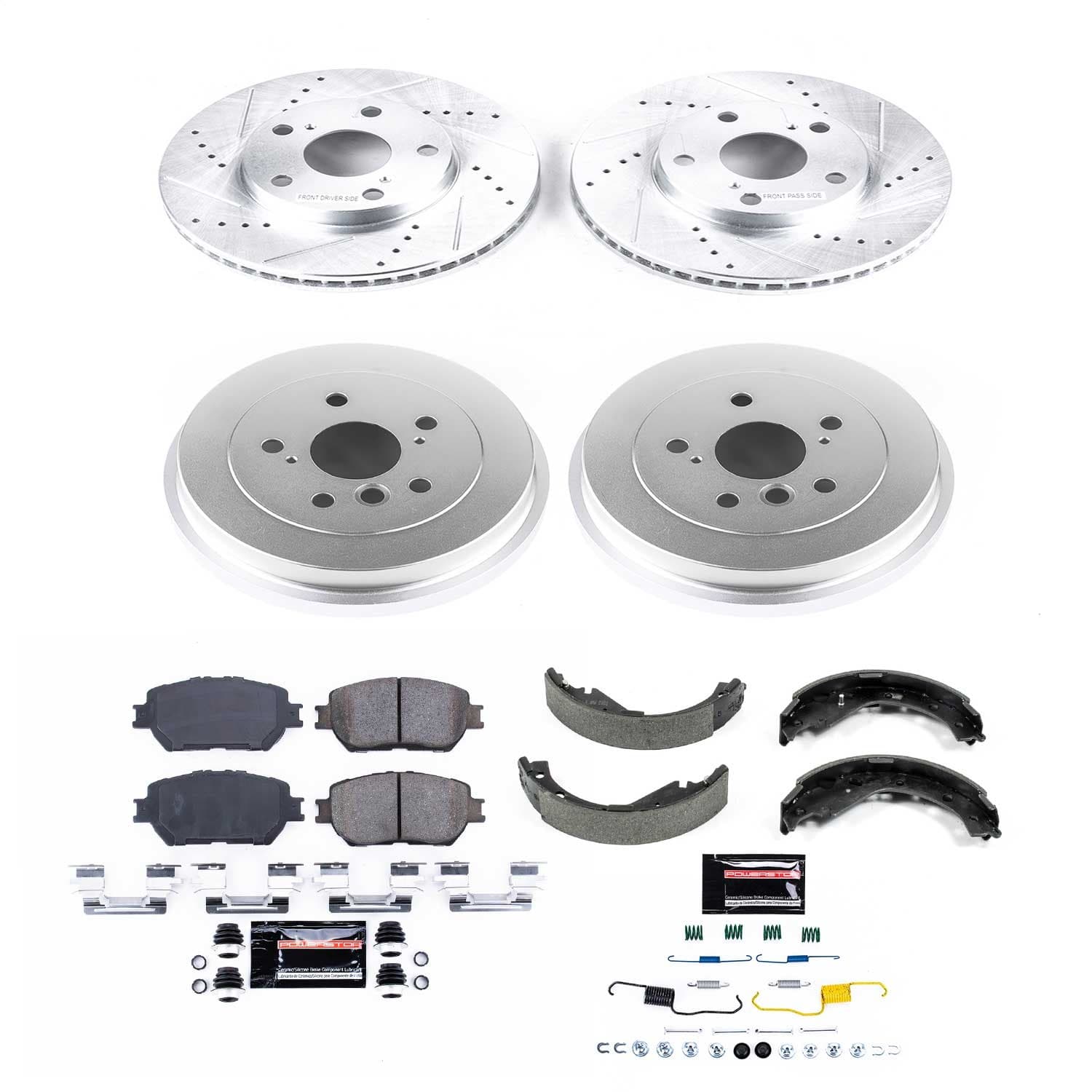 Power Stop - K15228DK - Complete Vehicle Disc/Drum Brake Kit image 1