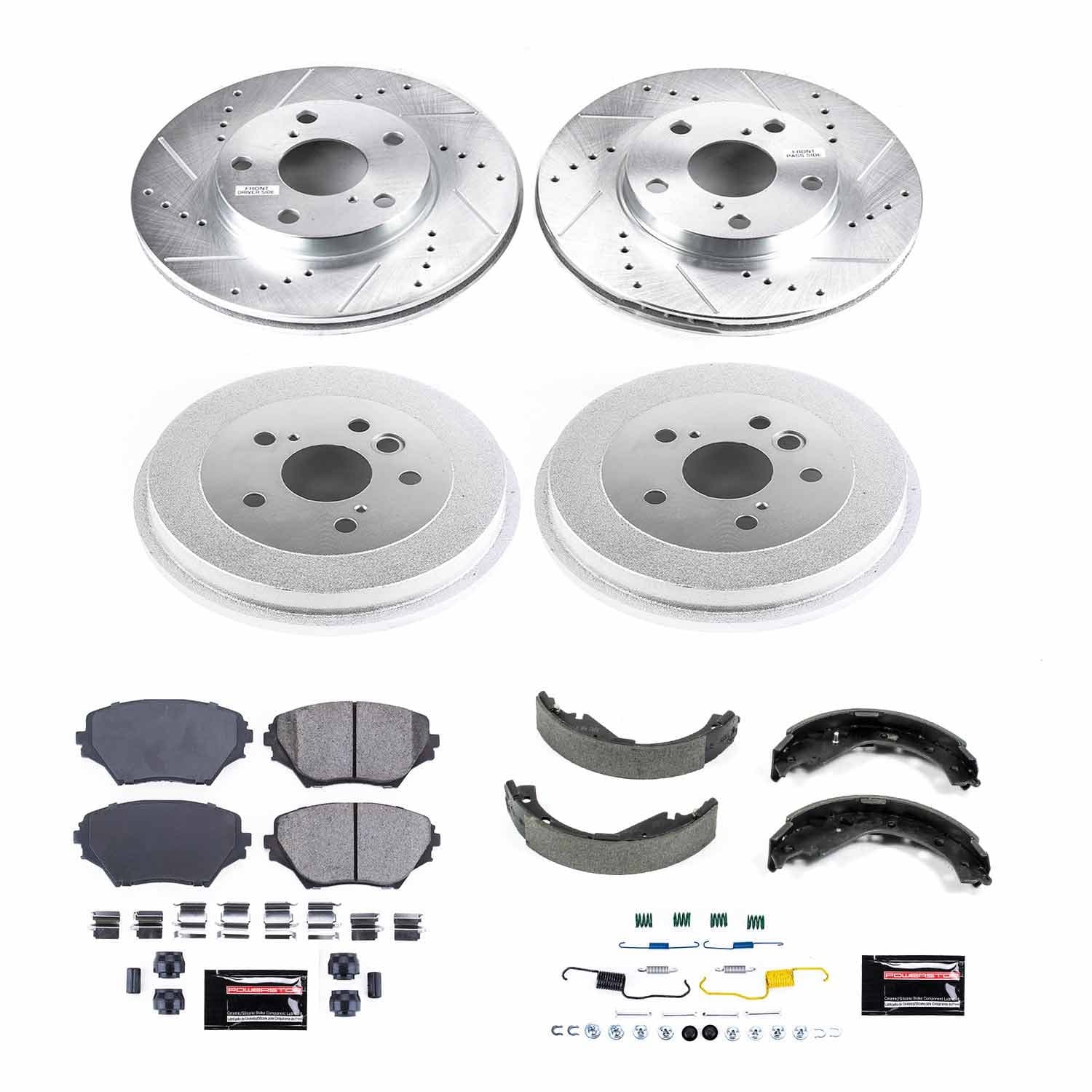 Power Stop - K15229DK - Complete Vehicle Disc/Drum Brake Kit image 1