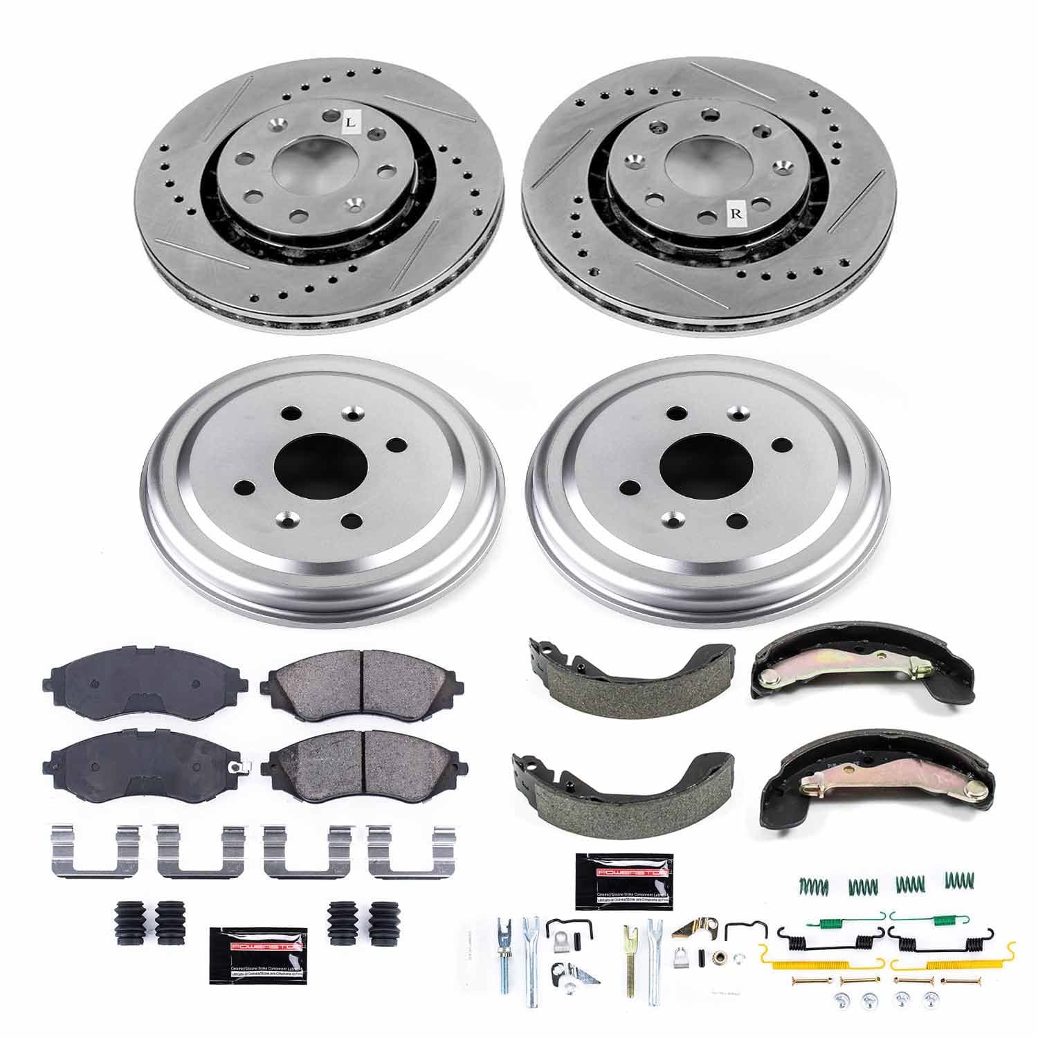 Power Stop - K15234DK - Complete Vehicle Disc/Drum Brake Kit image 1