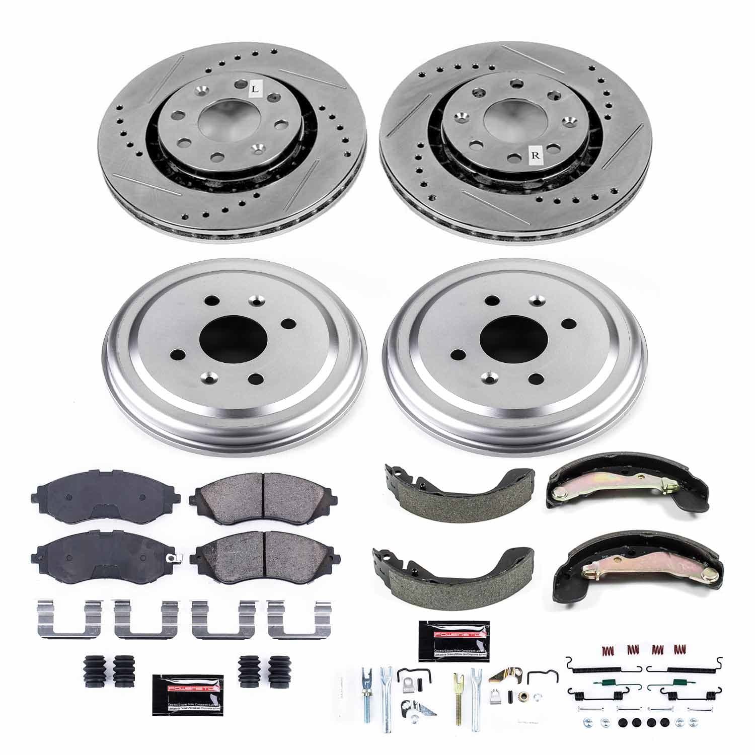 Power Stop - K15235DK - Complete Vehicle Disc/Drum Brake Kit image 1