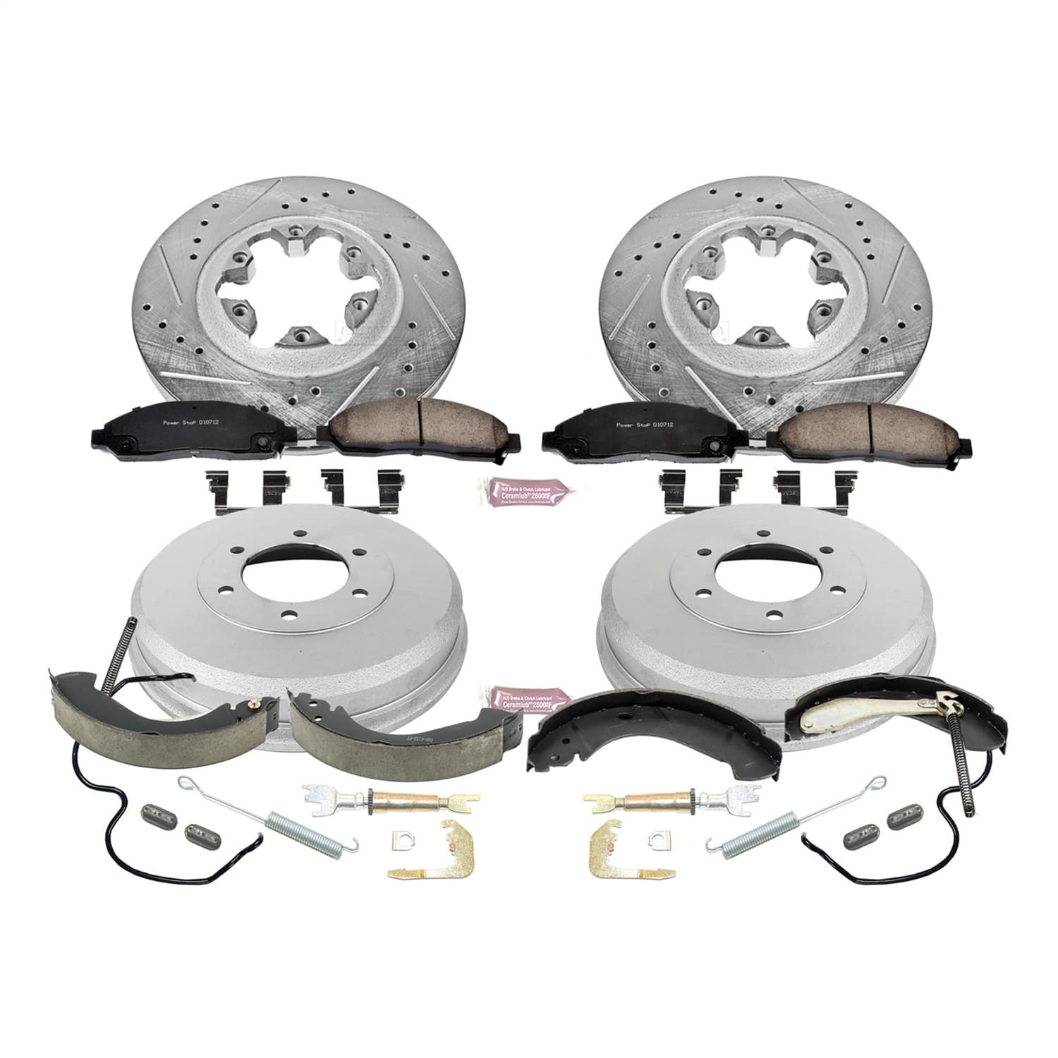 Power Stop - K15236DK - Complete Vehicle Disc/Drum Brake Kit image 1