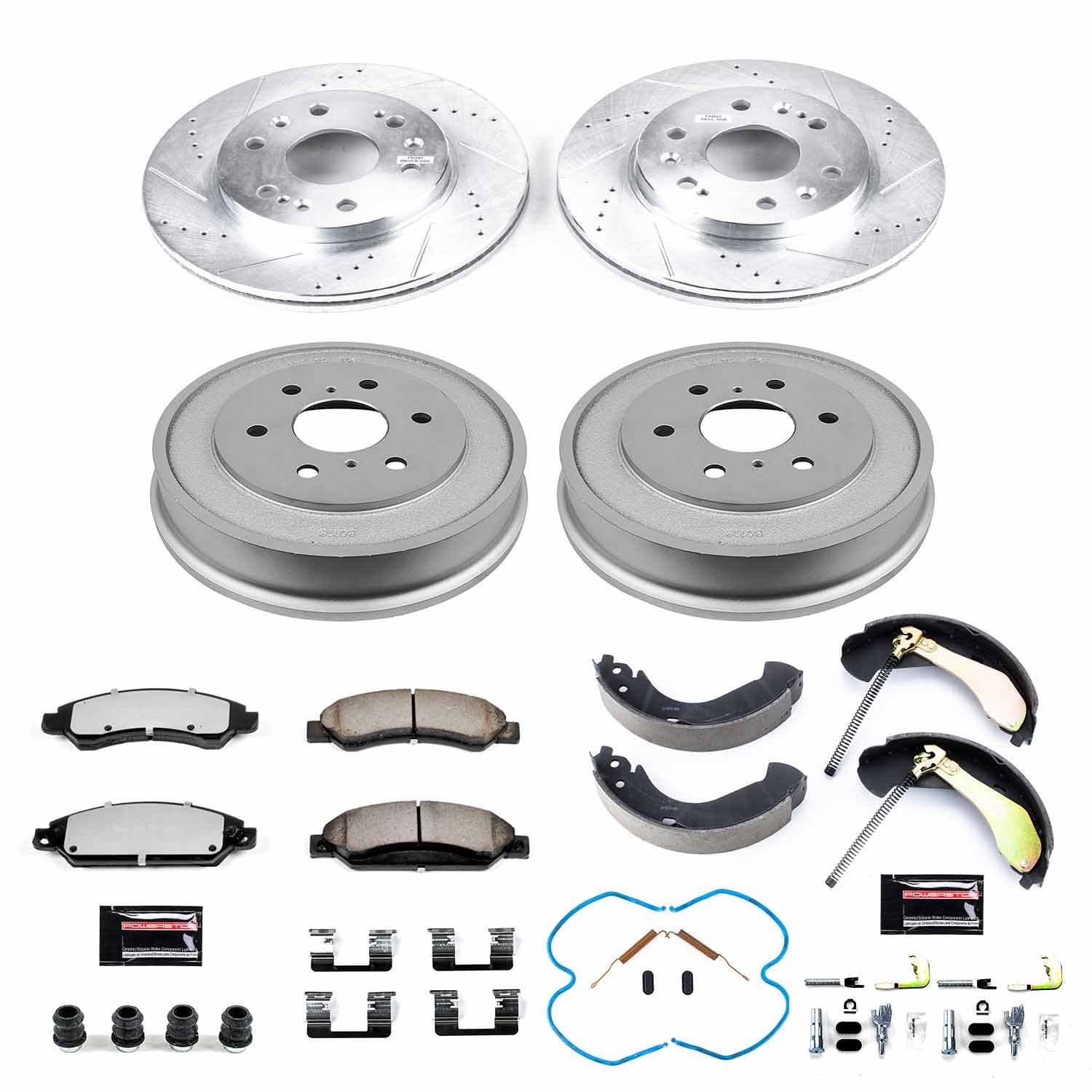 Power Stop - K15237DK-36 - Complete Vehicle Disc/Drum Brake Kit image 1